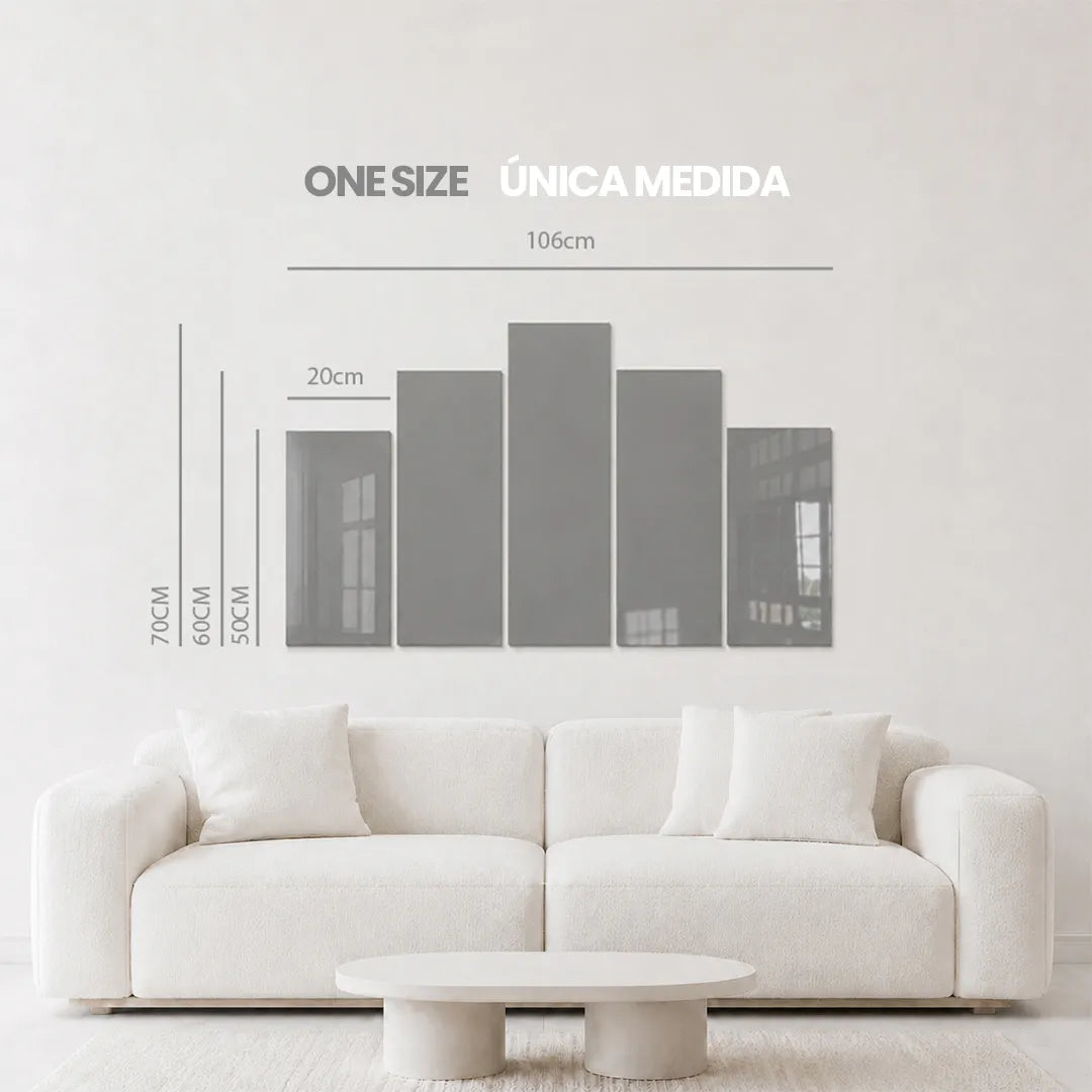 Medidas de Cuadro de Metacrilato Paisaje | Decoración en Blanco y Negro