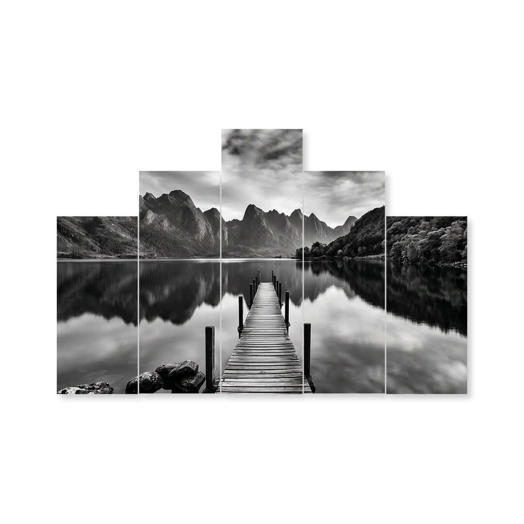 Cuadro de Metacrilato Paisaje | Decoración en Blanco y Negro