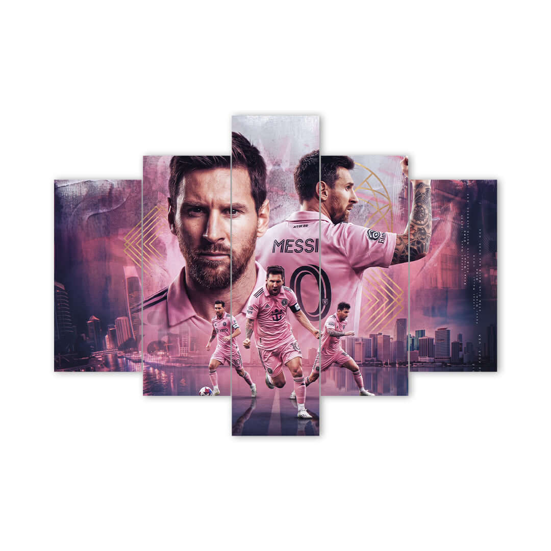 Cuadro de Metacrilato Lionel Messi | Decoración de Fútbol
