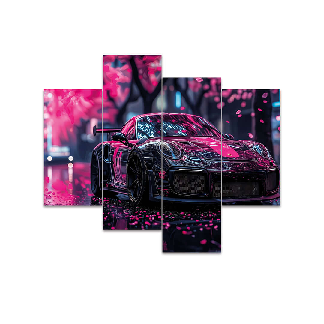Cuadro de Metacrilato Porsche 911 GT2 | Decoración Neón