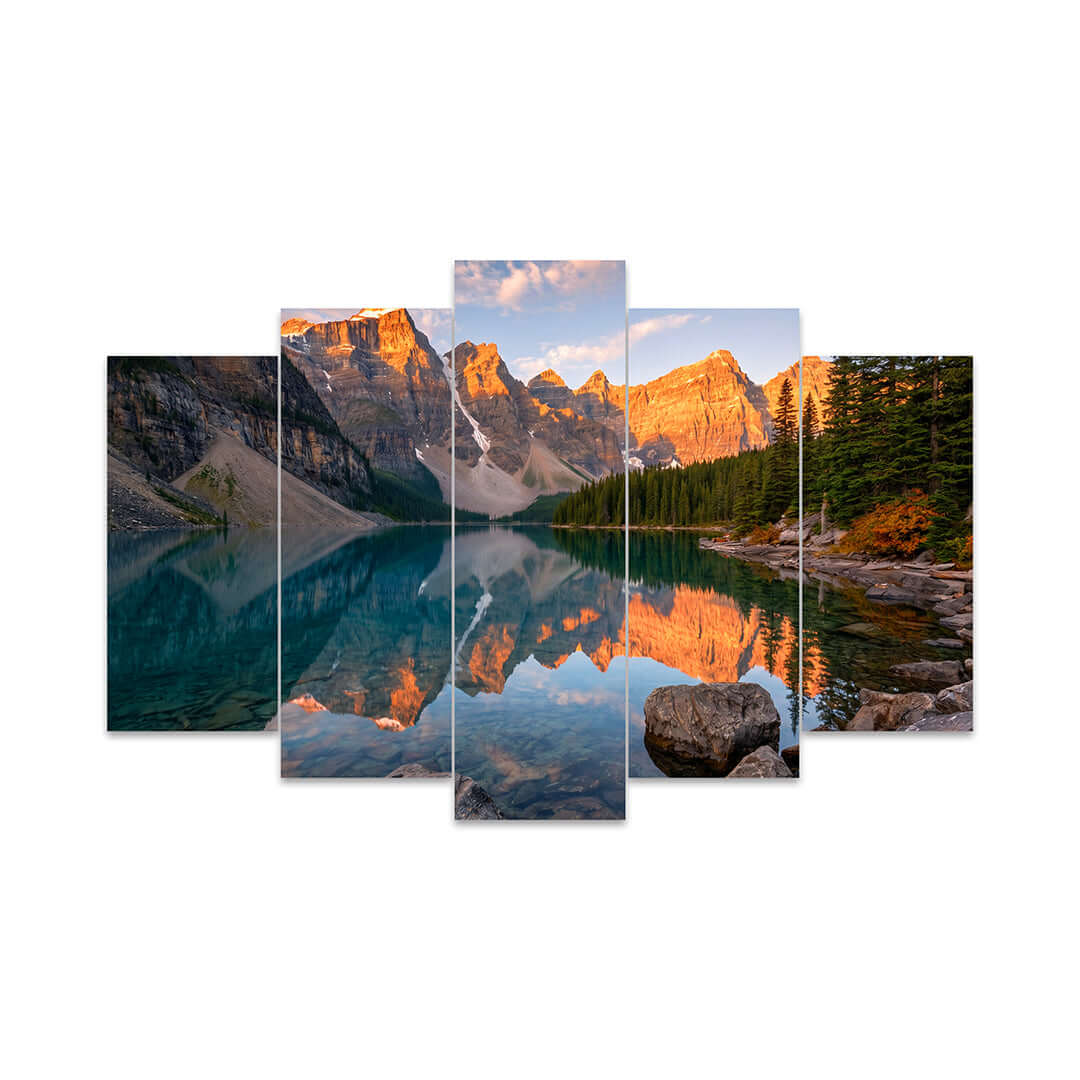 Cuadro de Metacrilato Montañas y Lago | Decoración Natural