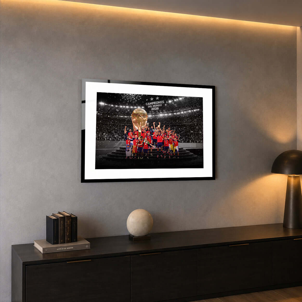 Cuadro Póster España Campeona del Mundo 2026 | Fútbol