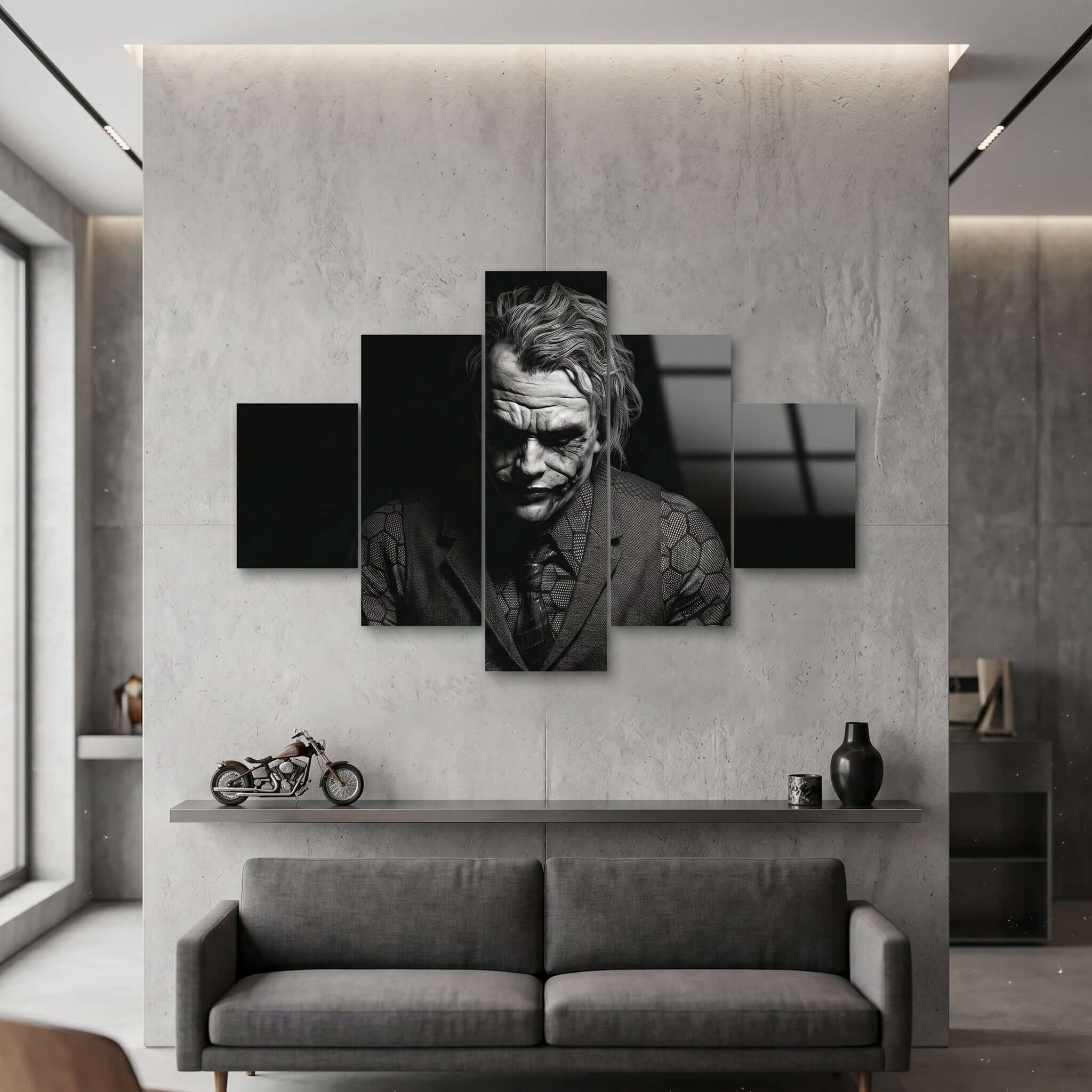 Cuadro de Metacrilato Joker | Decoración en Blanco y Negro
