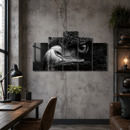 Cuadro de Metacrilato Águila | Decoración en Blanco y Negro