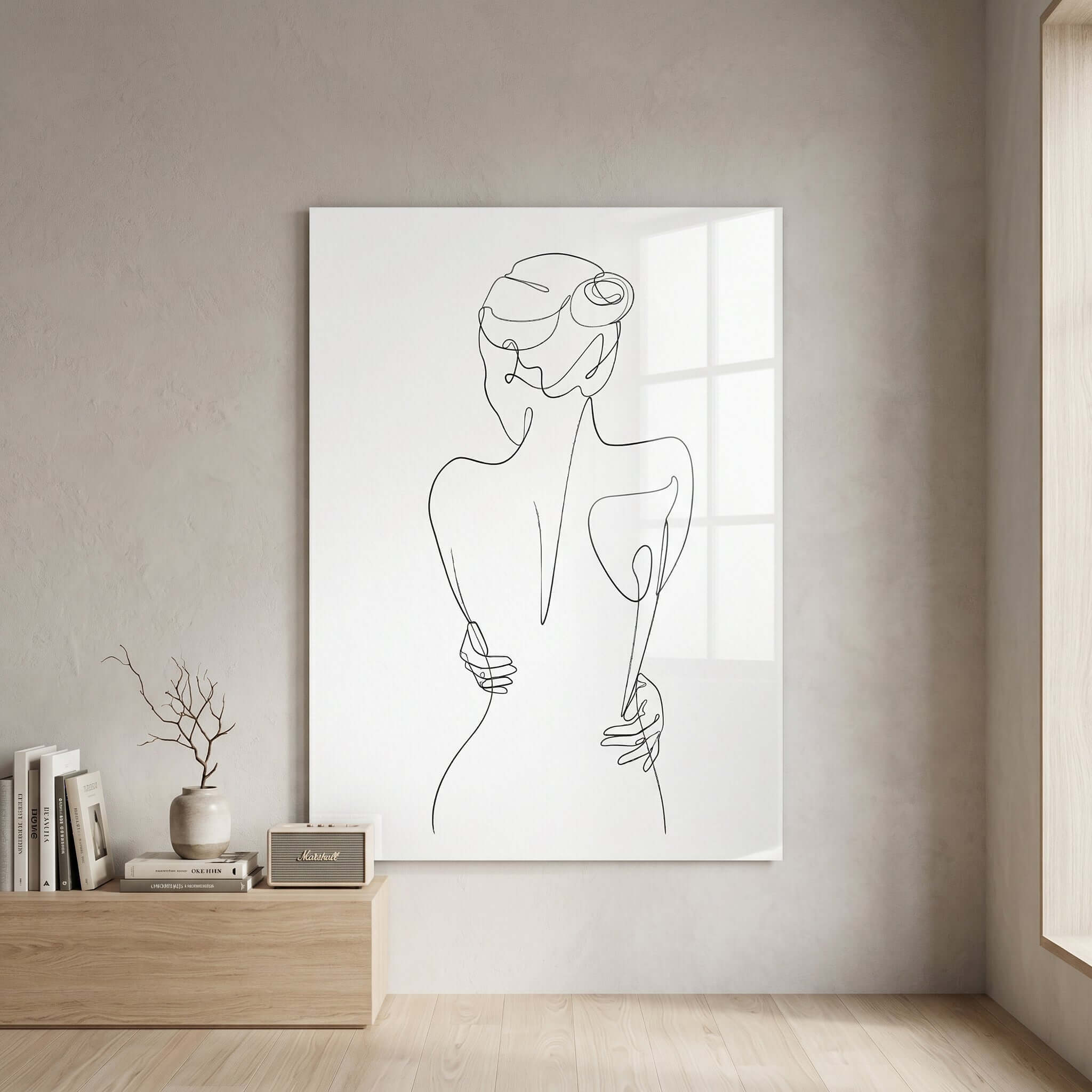 Cuadro Póster Silueta Femenina | Decoración Minimalista