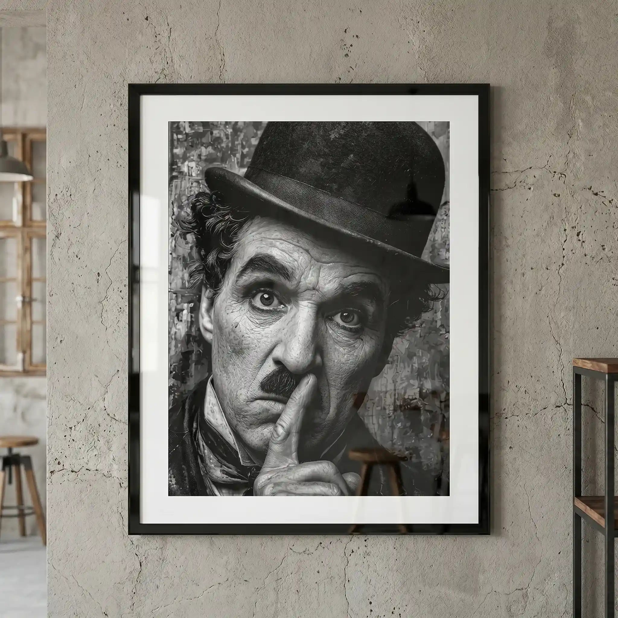 Cuadro Póster Charlie Chaplin | Decoración de Cine Clásico