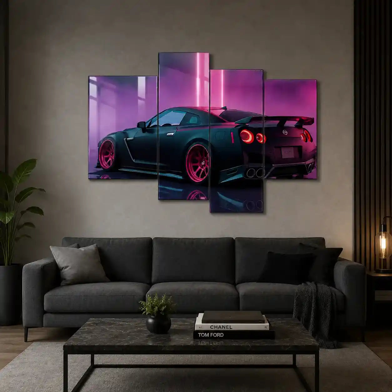 Cuadro de Metacrilato Nissan GT-R | Estilo Neón