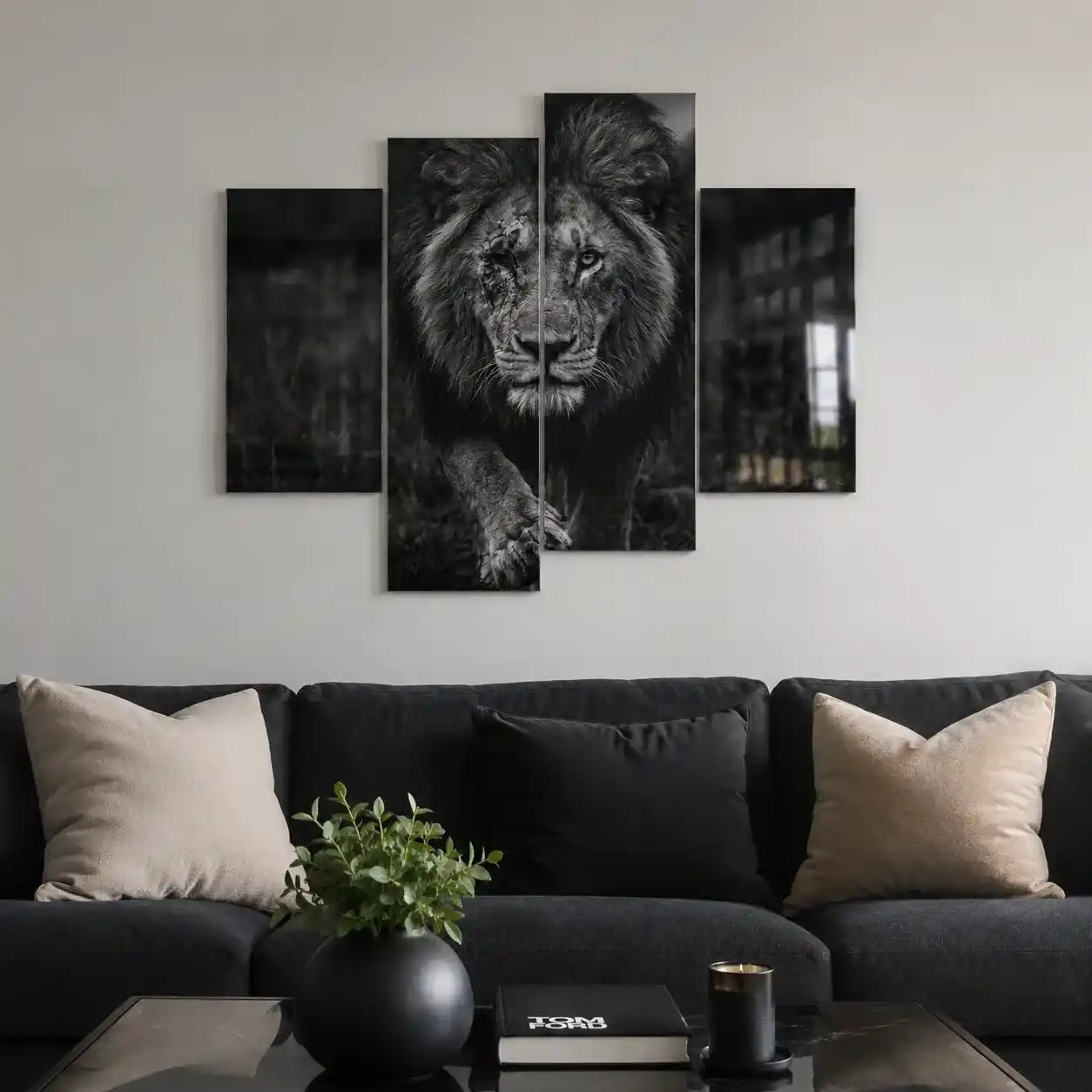 Cuadro de Metacrilato León | Decoración Moderna de Pared