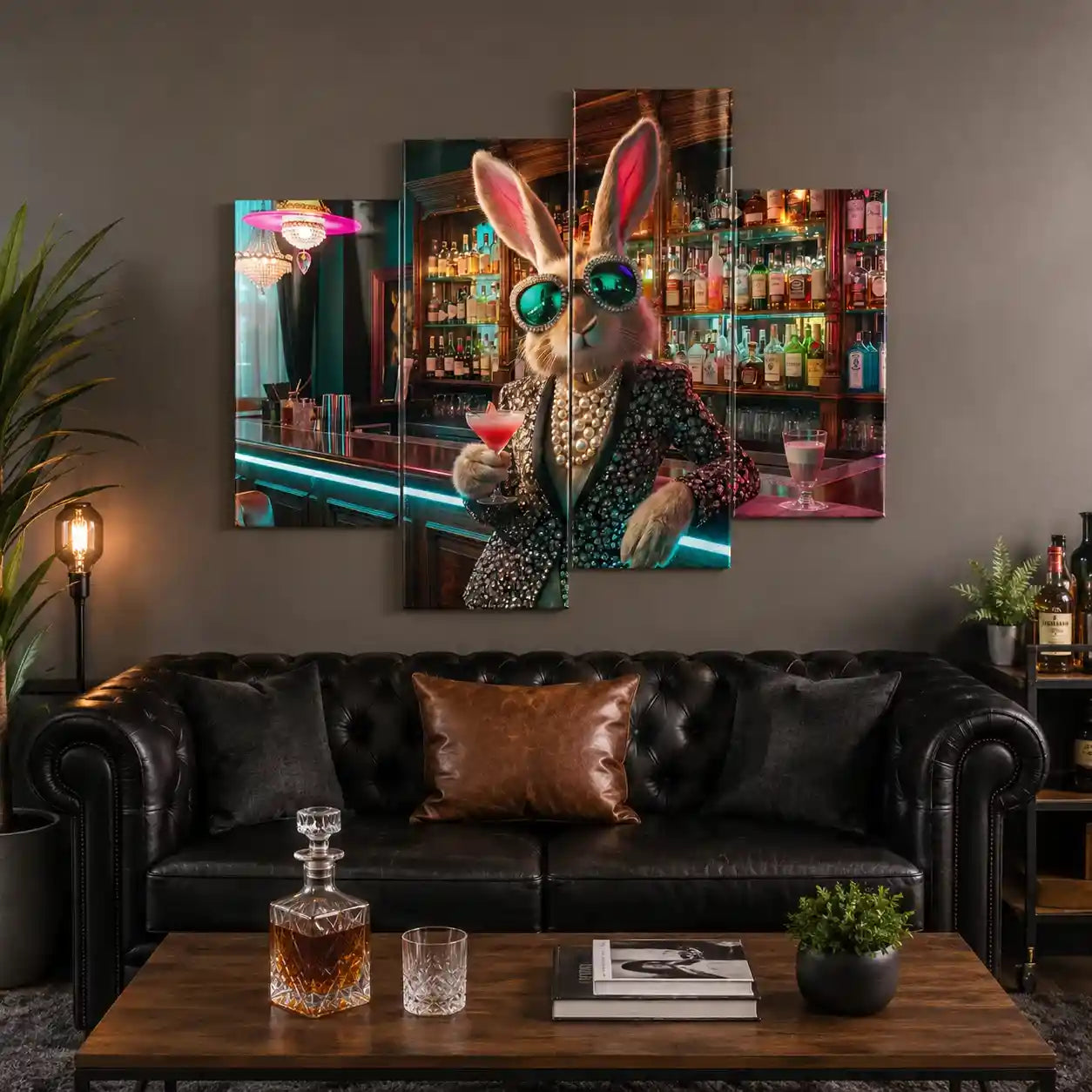 Cuadro de Metacrilato Conejo Urbano | Decoración Moderna