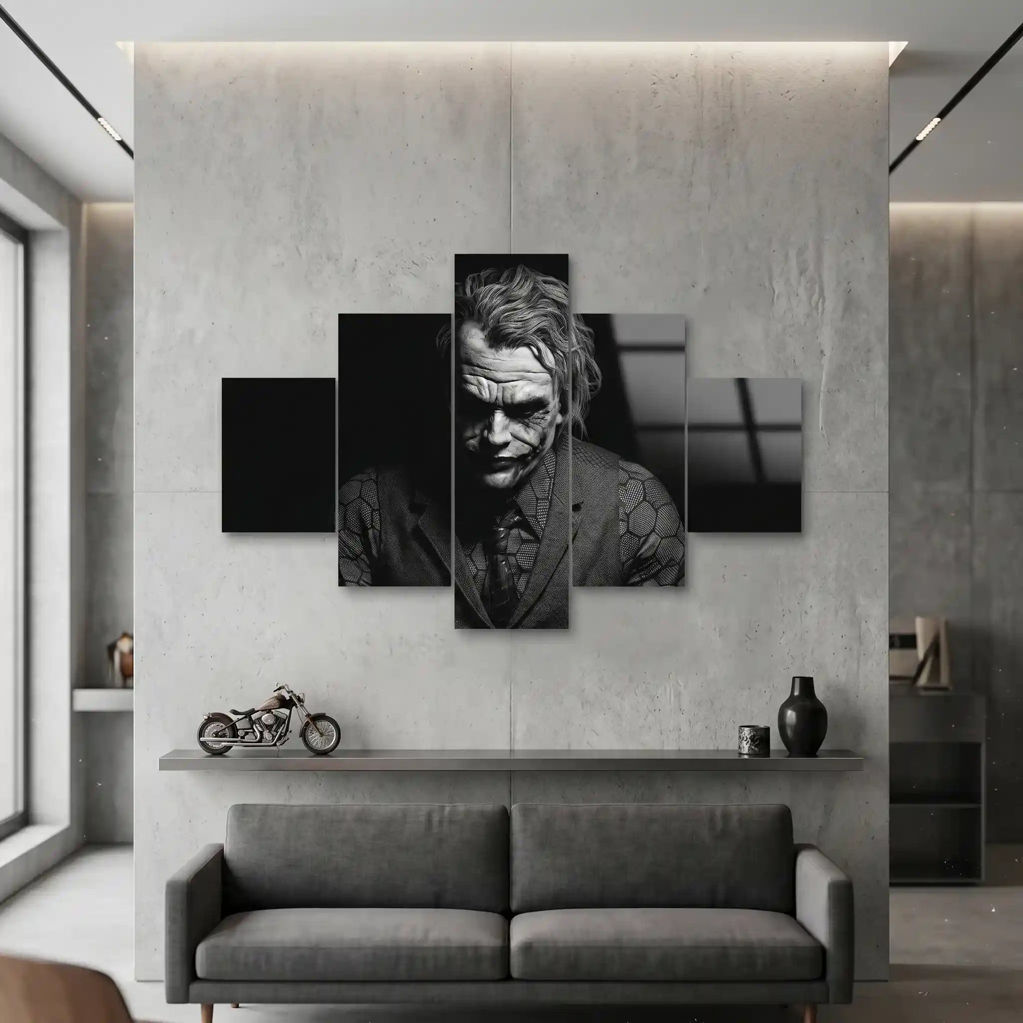 Cuadro de Metacrilato Joker | Decoración en Blanco y Negro