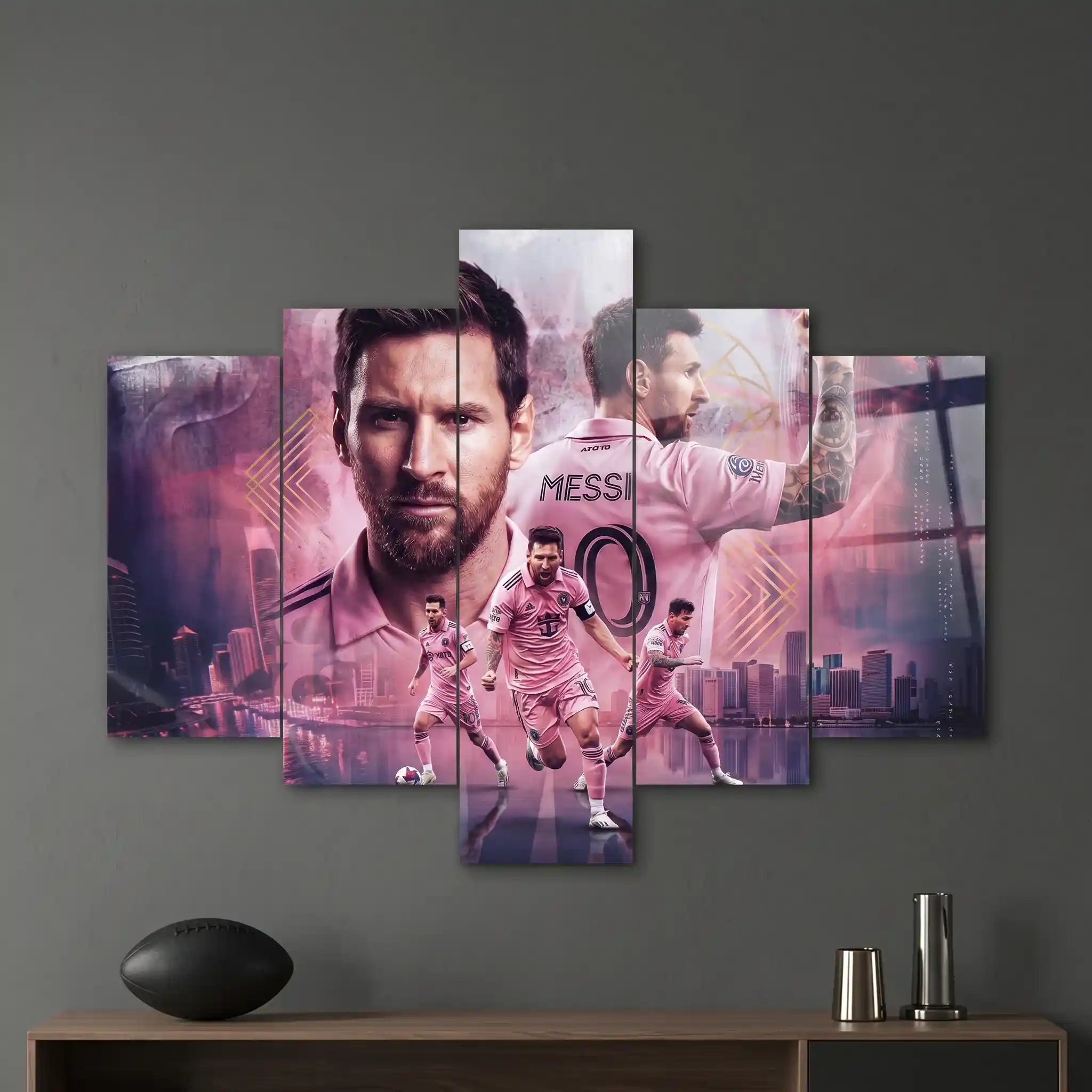 Cuadro de Metacrilato Lionel Messi | Decoración de Fútbol