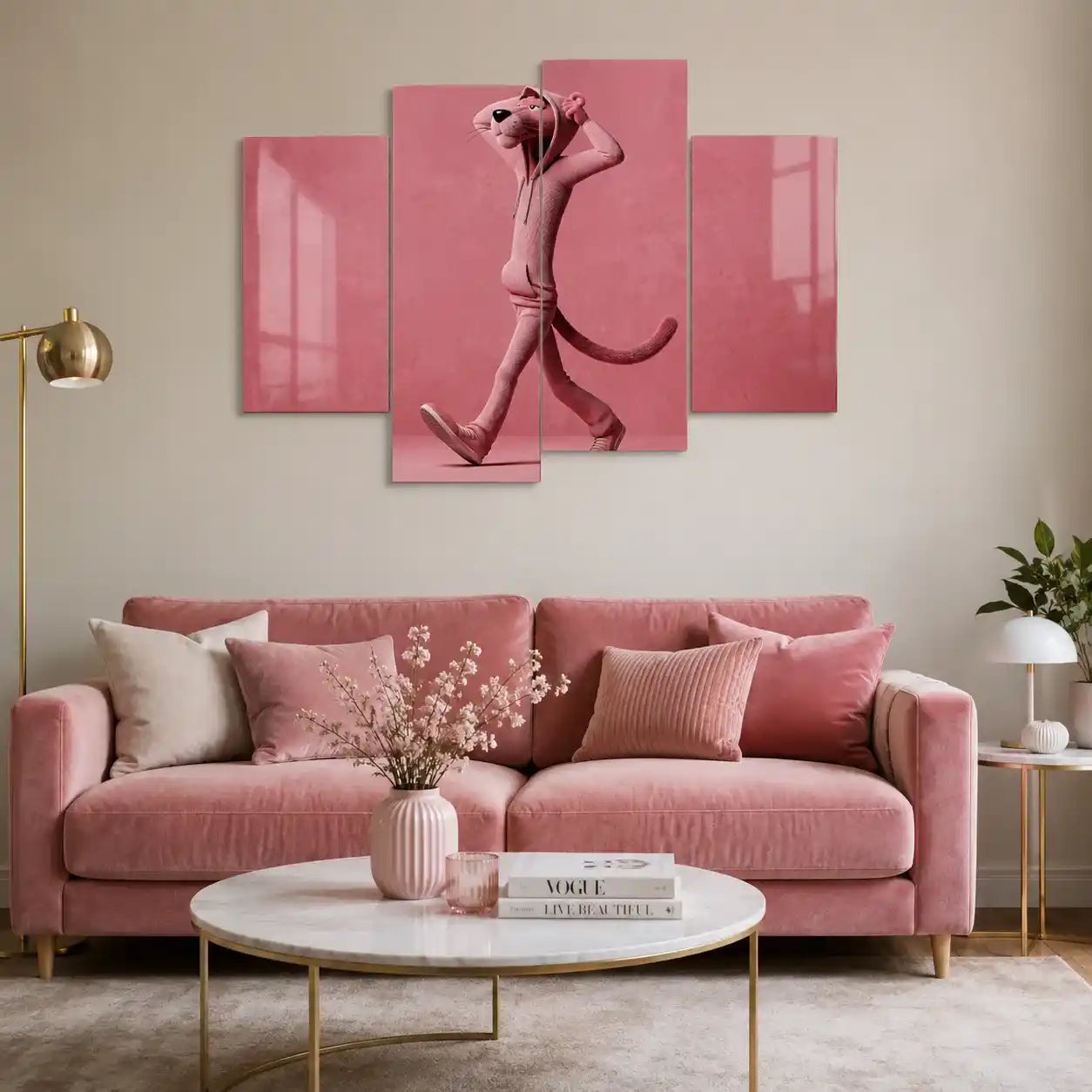 Cuadro de Metacrilato Pantera Rosa | Decoración Moderna