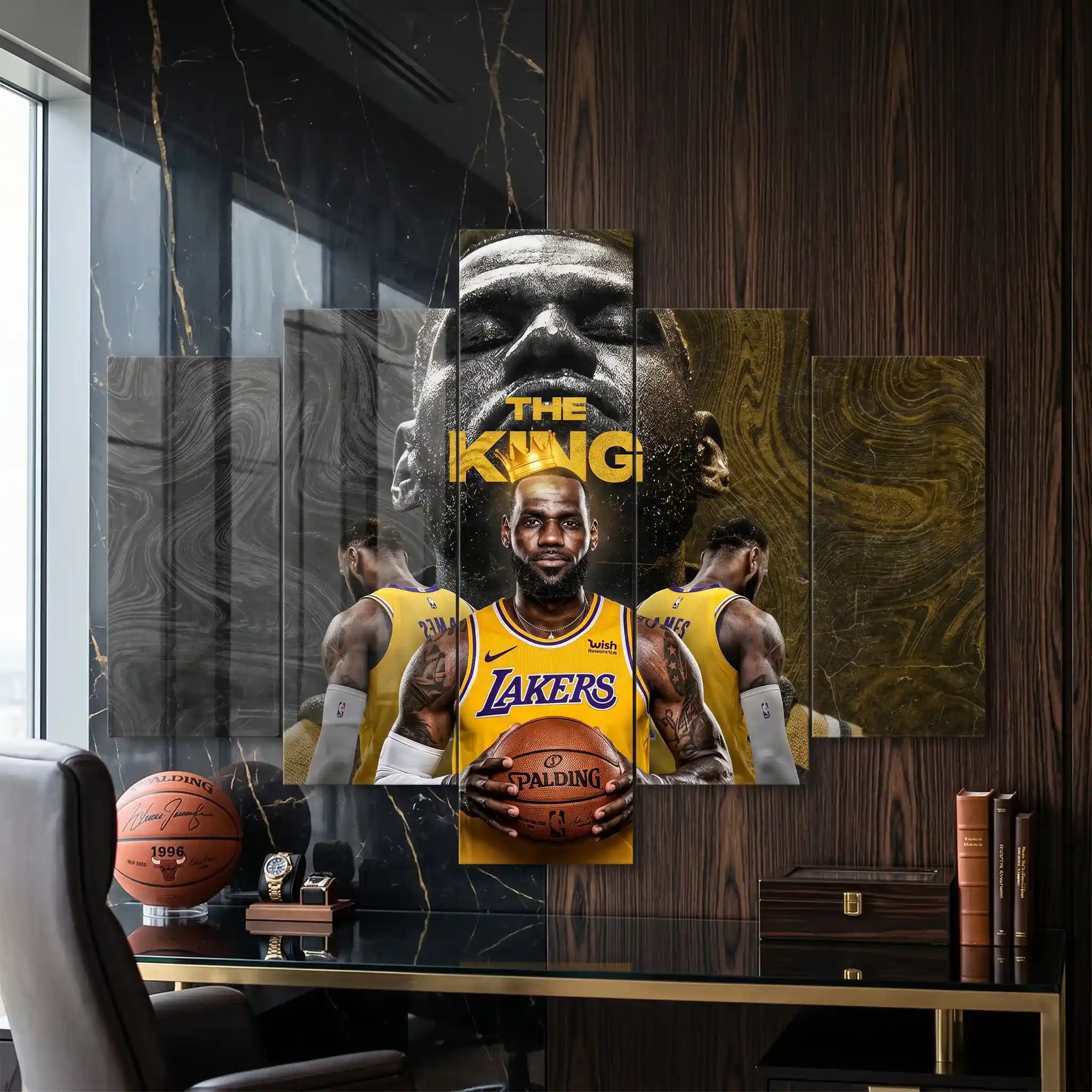 Cuadro de Metacrilato LeBron James | Decoración de Baloncesto