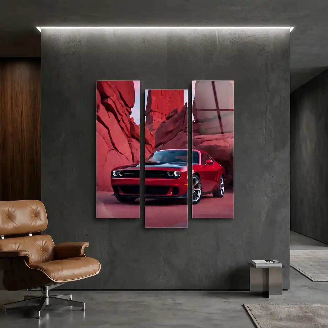 Cuadro Dodge Challenger Rojo | Furia del Cañón
