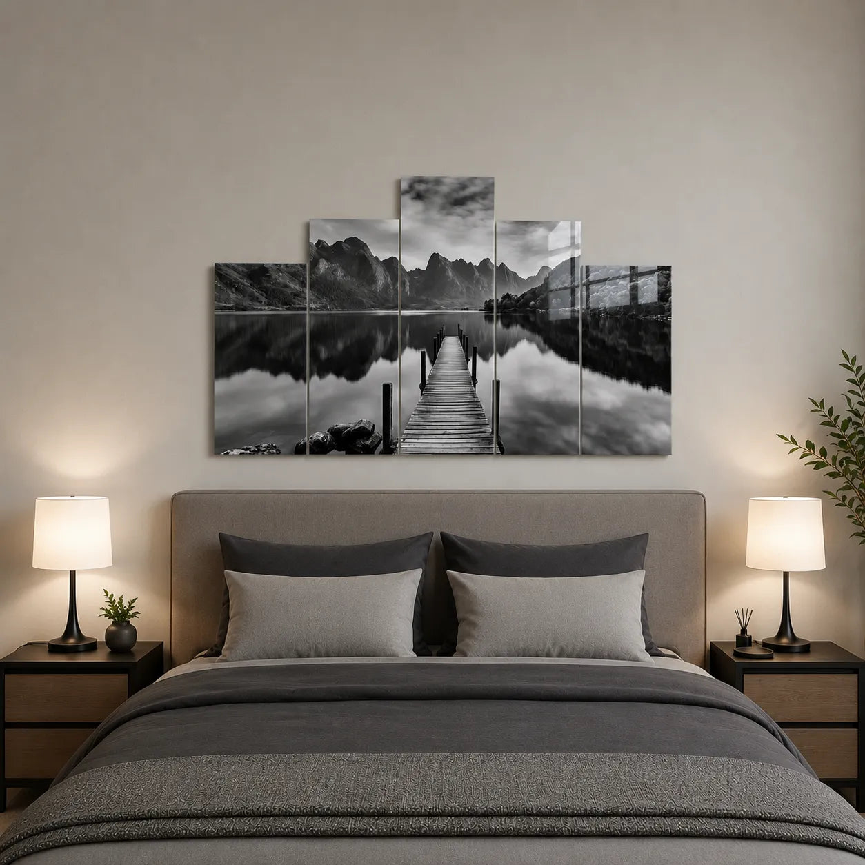Cuadro de Metacrilato Paisaje | Decoración en Blanco y Negro