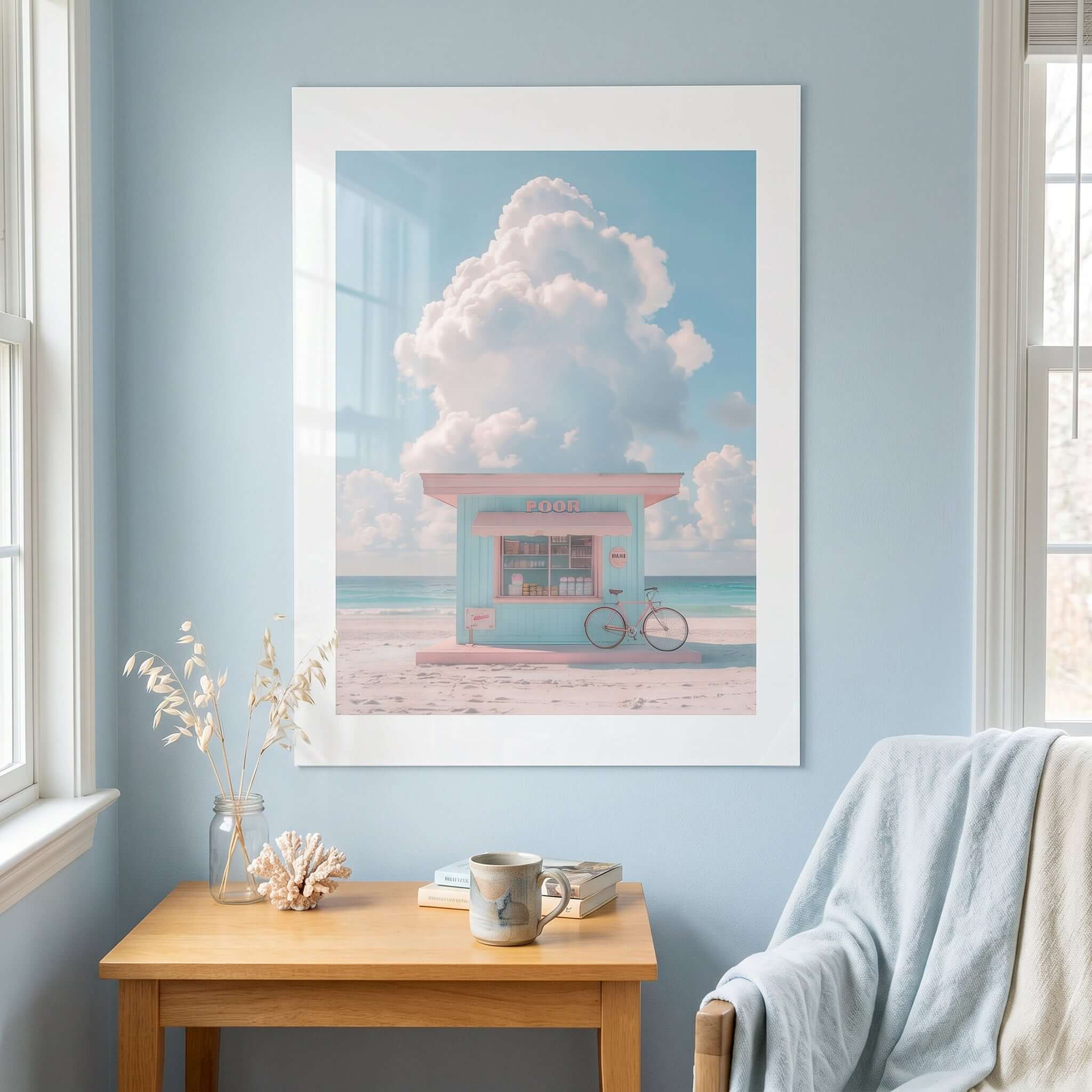 Cuadro Póster Cielo de Verano | Decoración Pastel