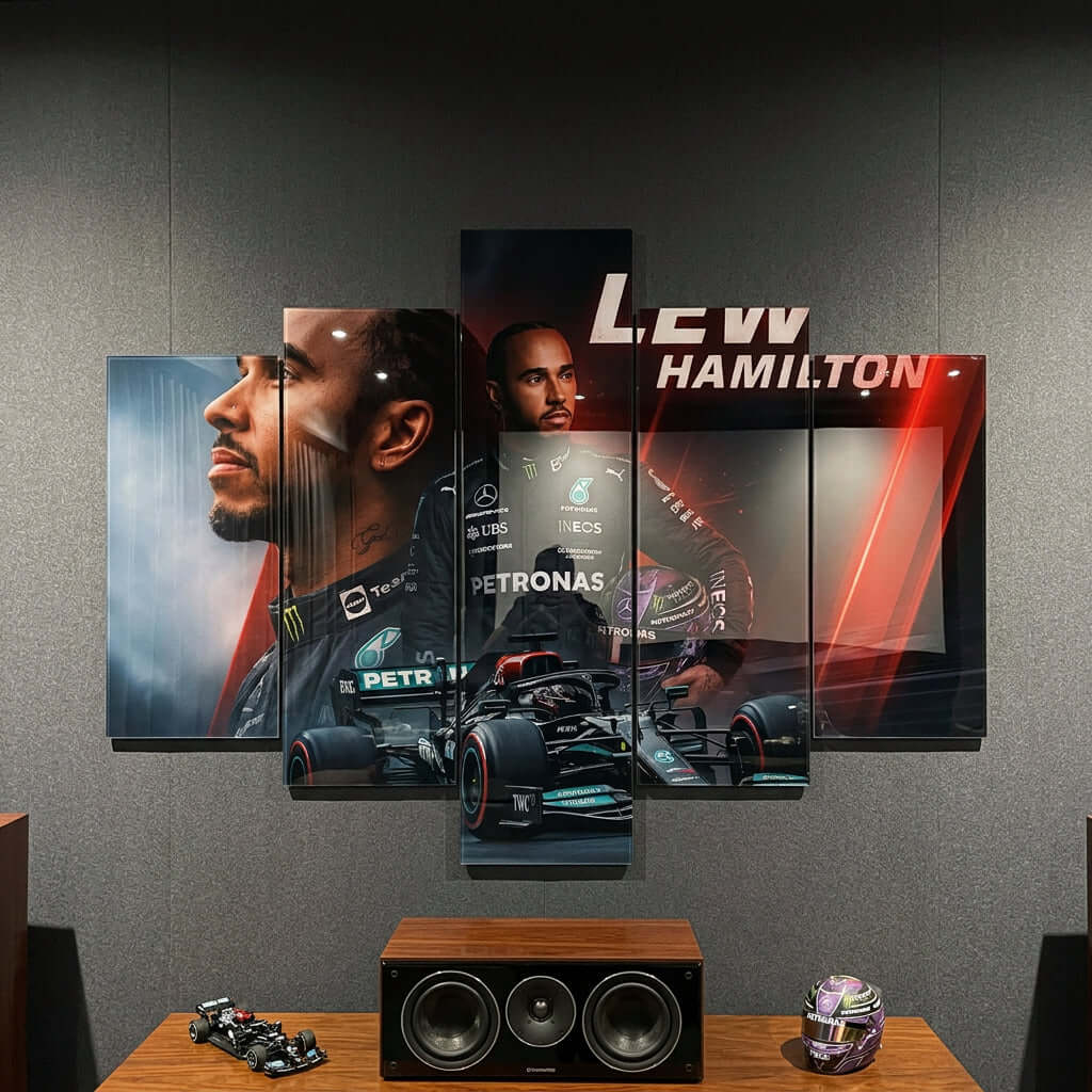 Cuadro de Metacrilato Lewis Hamilton | Decoración de Fórmula 1