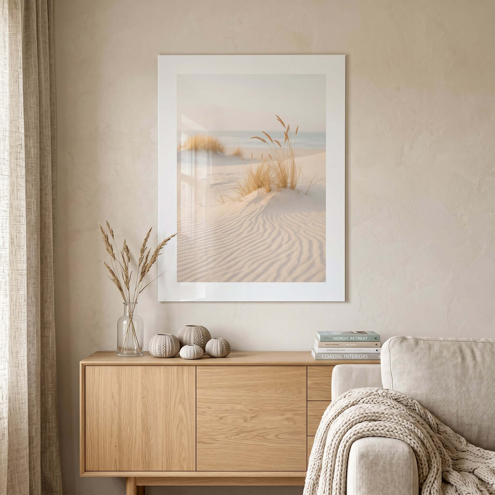 Cuadro Póster Dunas de Arena | Decoración Costera Minimalista