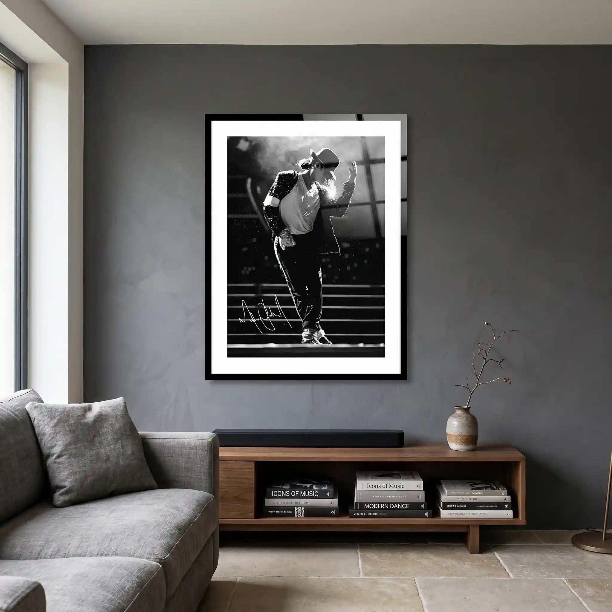 Cuadro Póster Michael Jackson Bailando | Decoración Musical