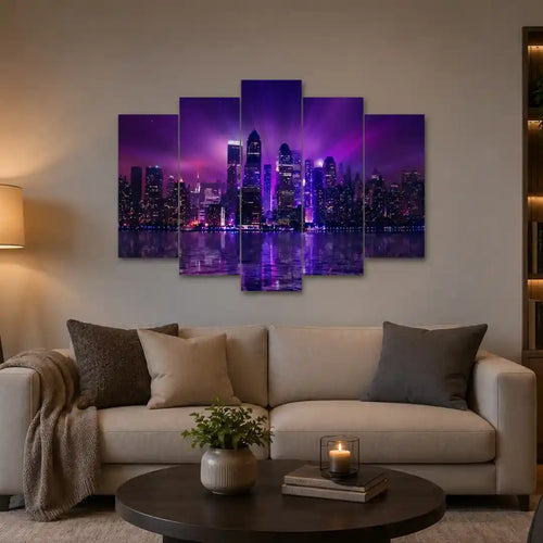 Cuadro de Metacrilato Ciudad Nocturna | Decoración Urbana