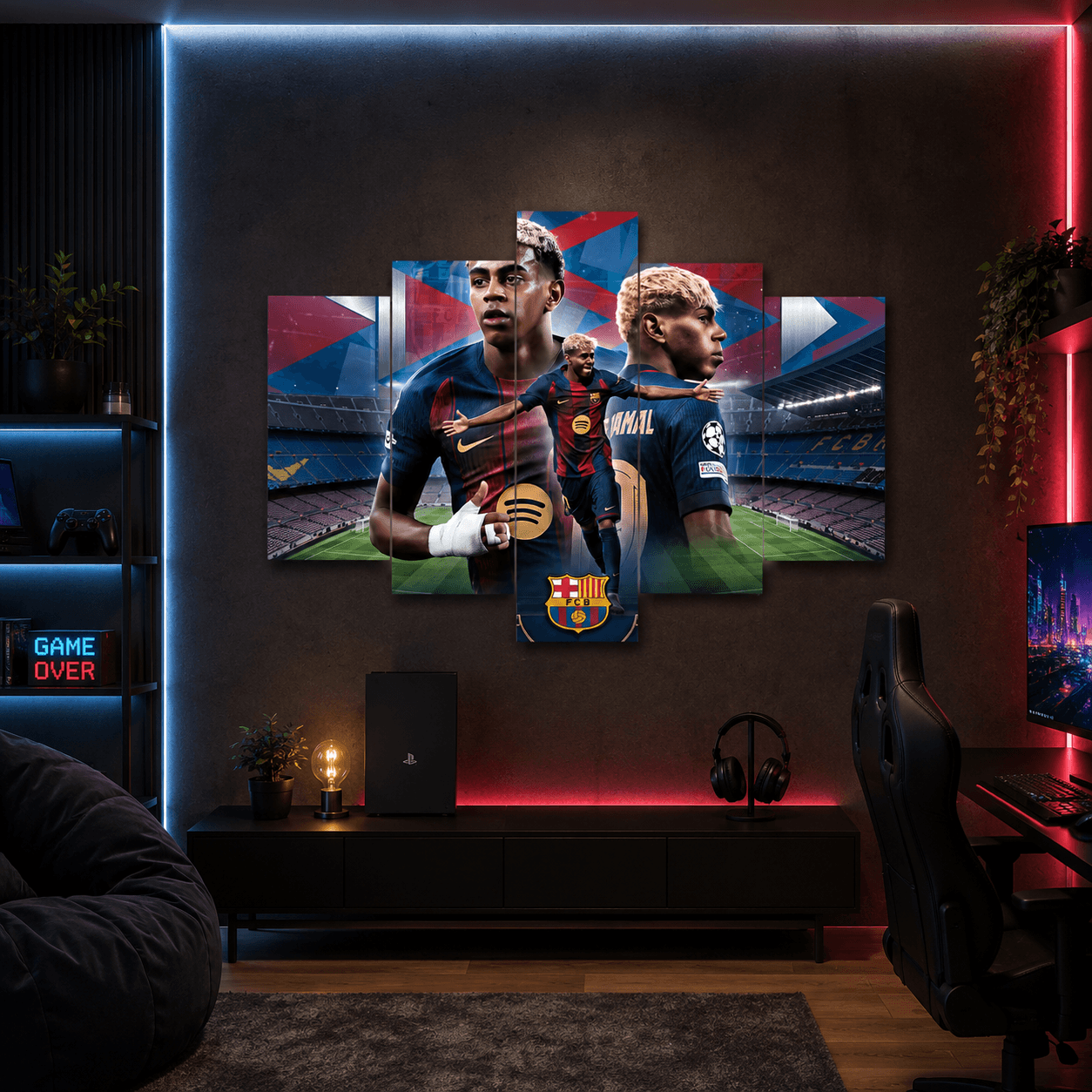 Cuadro de Metacrilato Lamine Yamal | Decoración de Fútbol