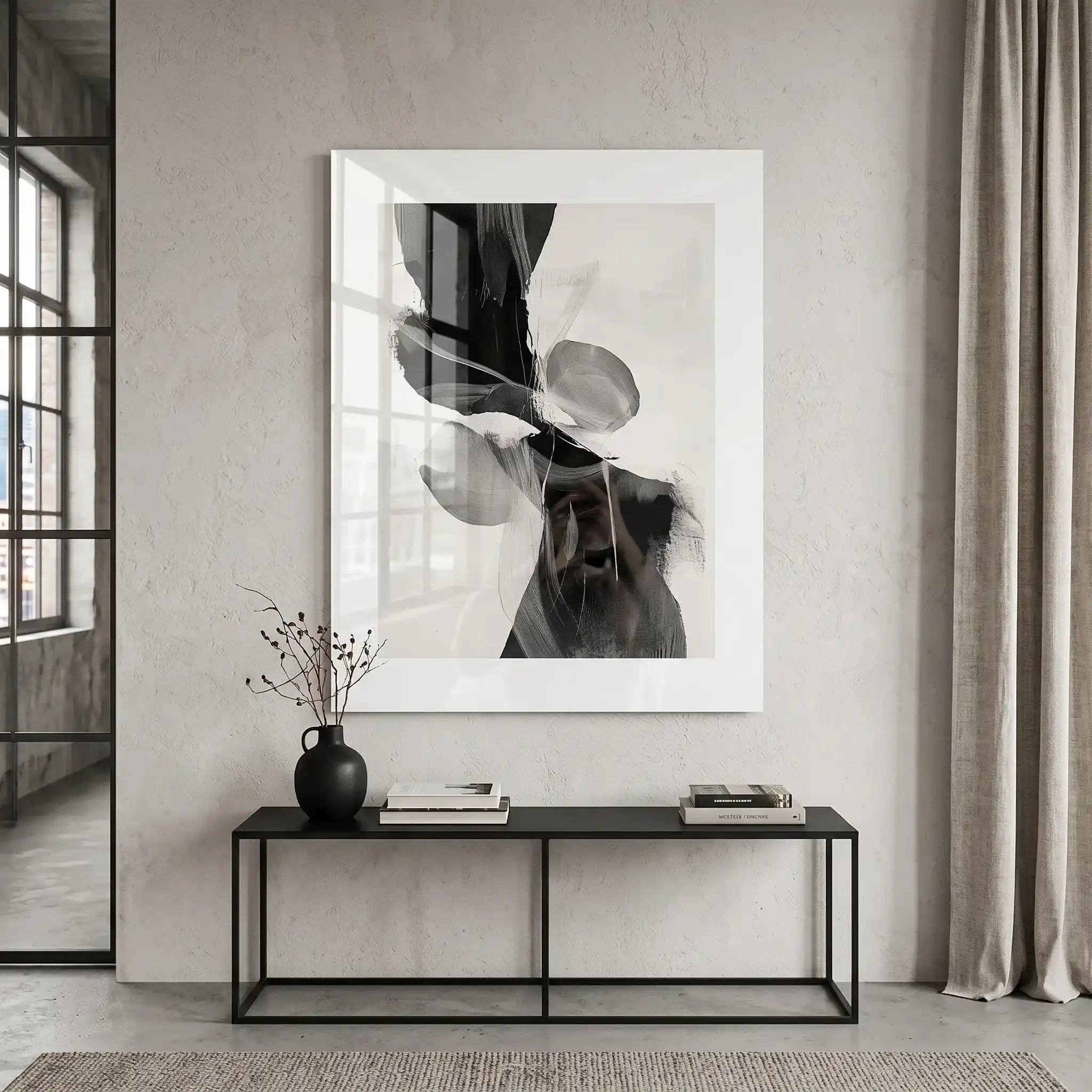 Cuadro Póster Abstracto Equilibrio Monocromático | Decoración Minimalista
