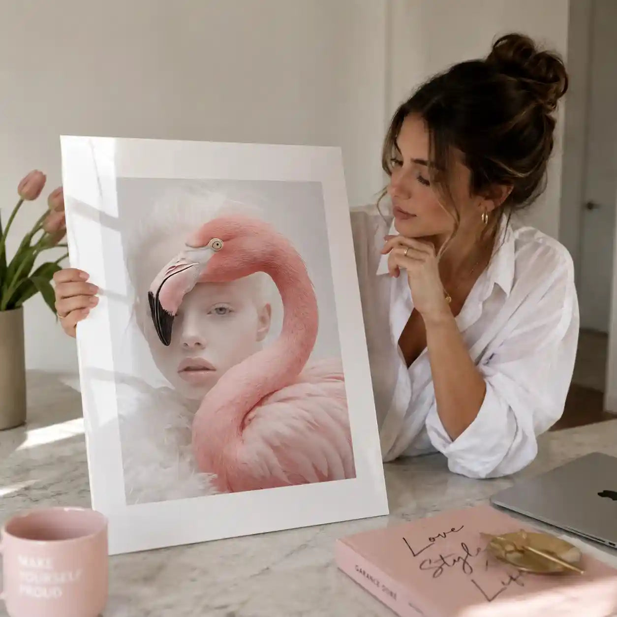Cuadro Pink Flamingo | Soft Elegance
