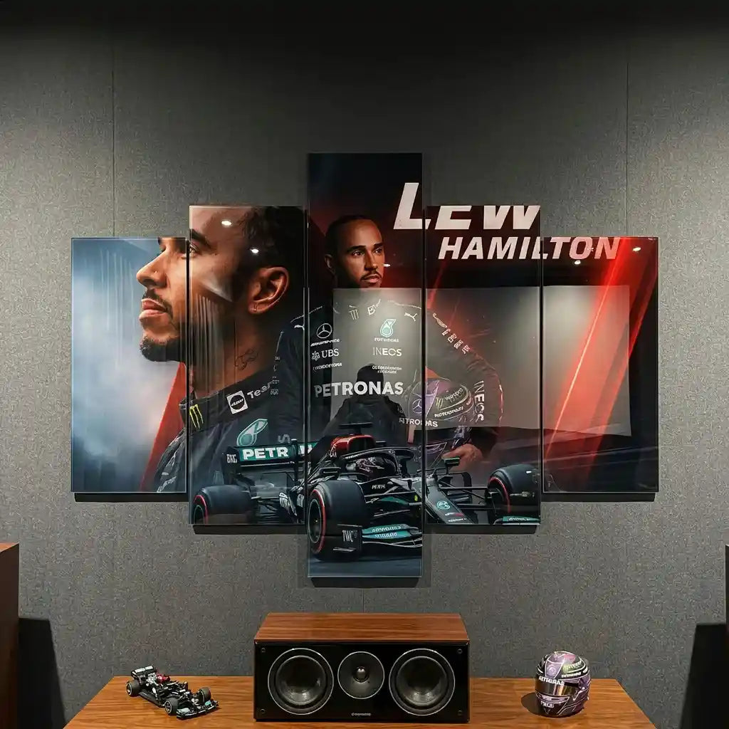 Cuadro de Metacrilato Lewis Hamilton | Decoración de Fórmula 1