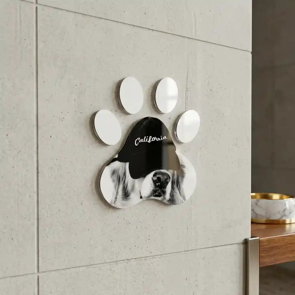 Cuadro Huella Canina | Perro California | Arte Decorativo Moderno