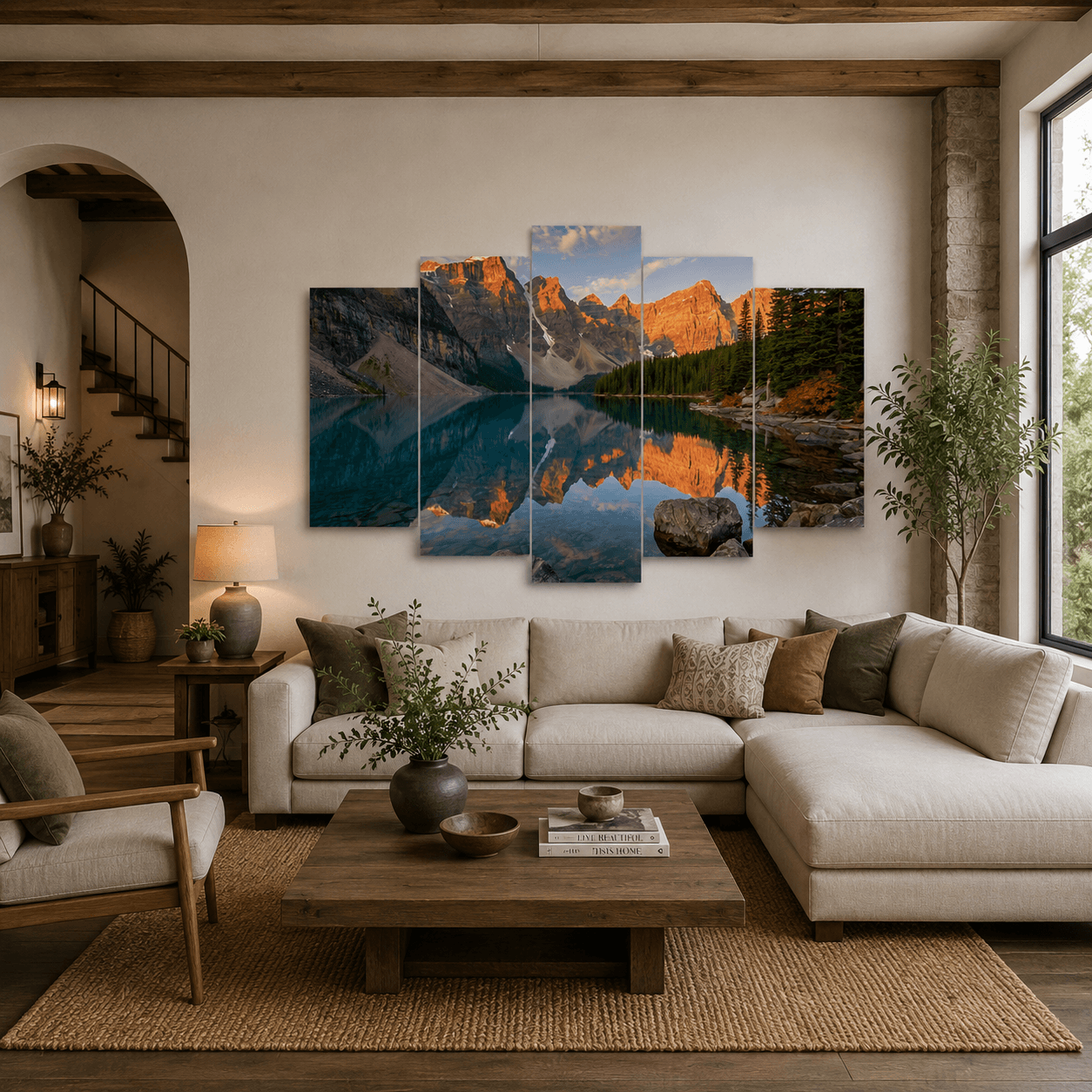 Cuadro de Metacrilato Montañas y Lago | Decoración Natural