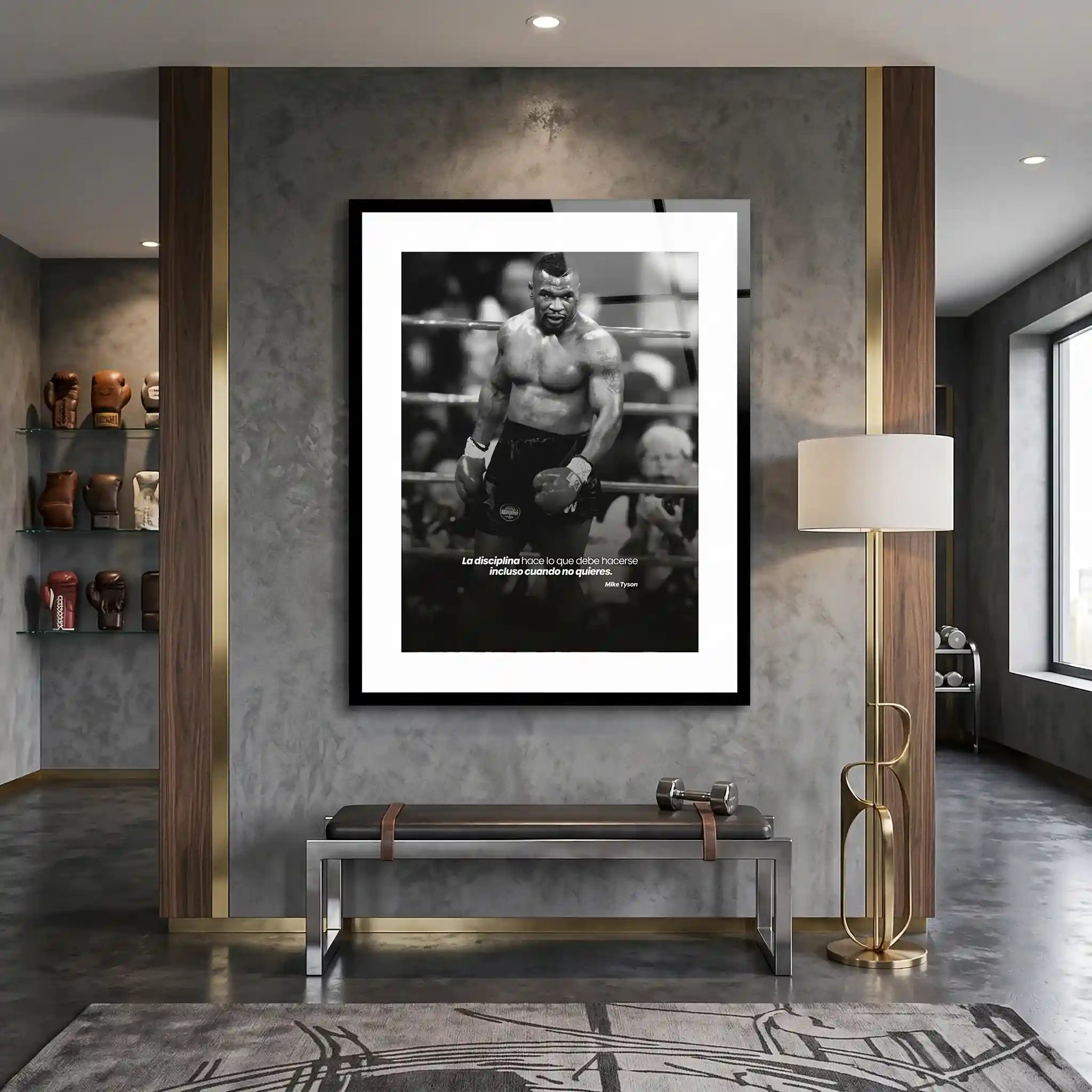 Cuadro Motivacional Mike Tyson | Disciplina de Hierro