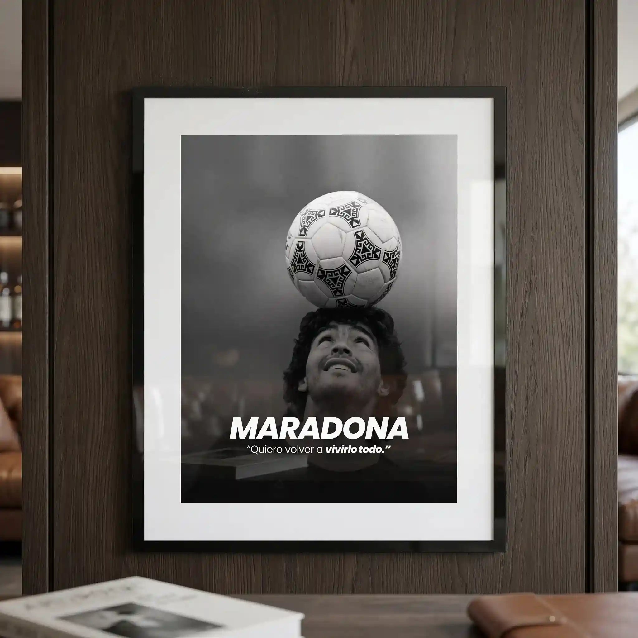 Cuadro Motivacional | Maradona | Quiero Volver a Vivirlo Todo