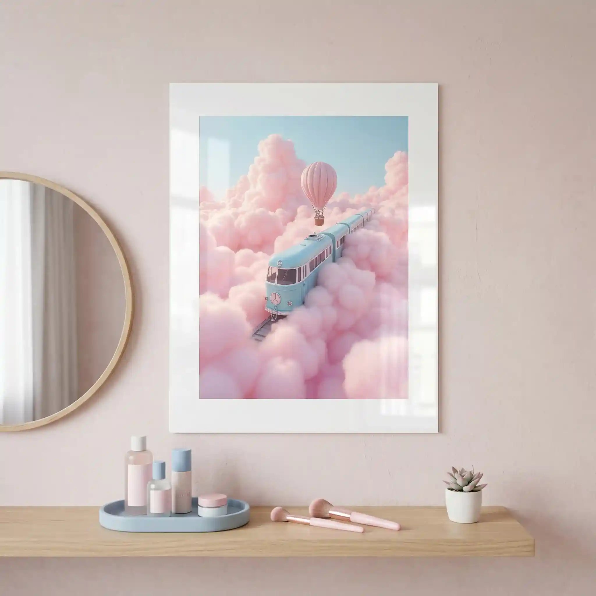Cuadro Póster Dream Train | Viaje entre Nubes