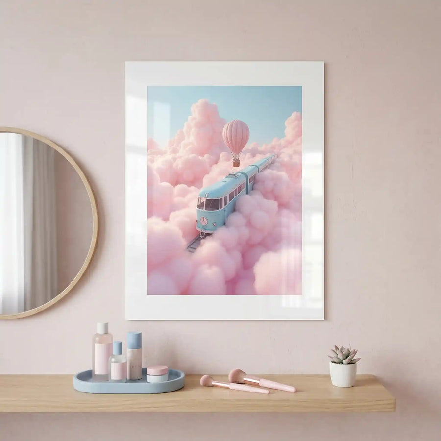 Cuadro Póster Dream Train | Viaje entre Nubes