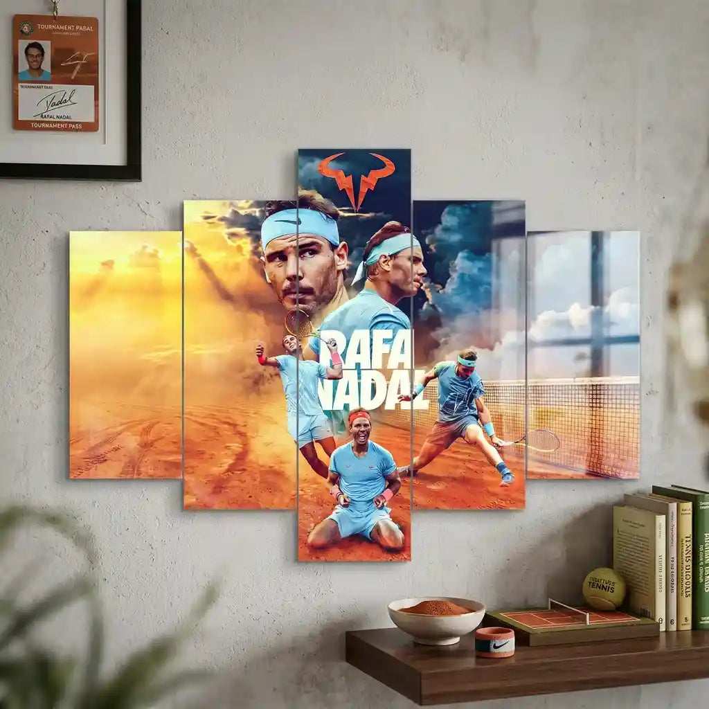 Cuadro de Metacrilato Rafael Nadal | Decoración de Tenis