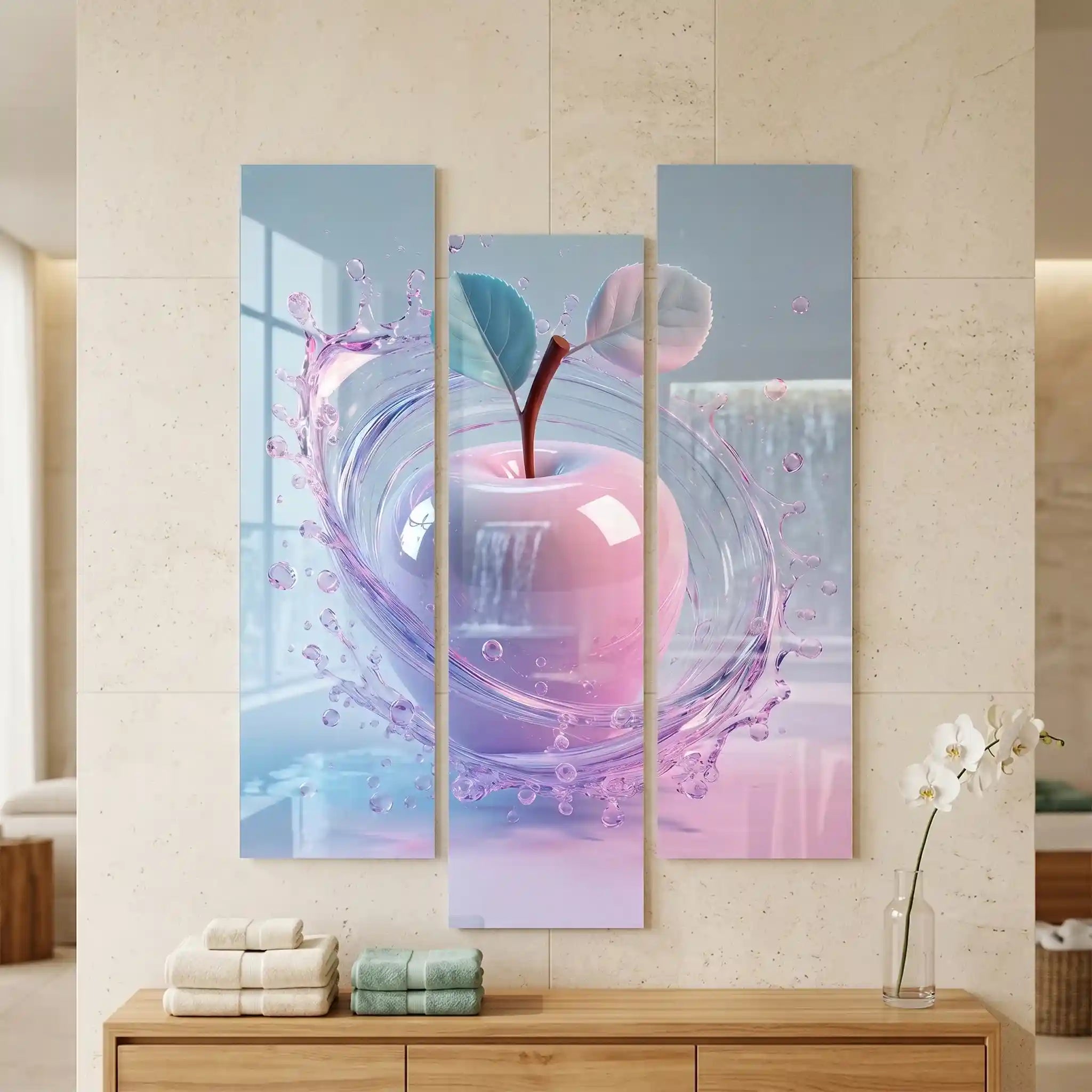 Cuadro Manzana Rosa | Esencia de Cristal