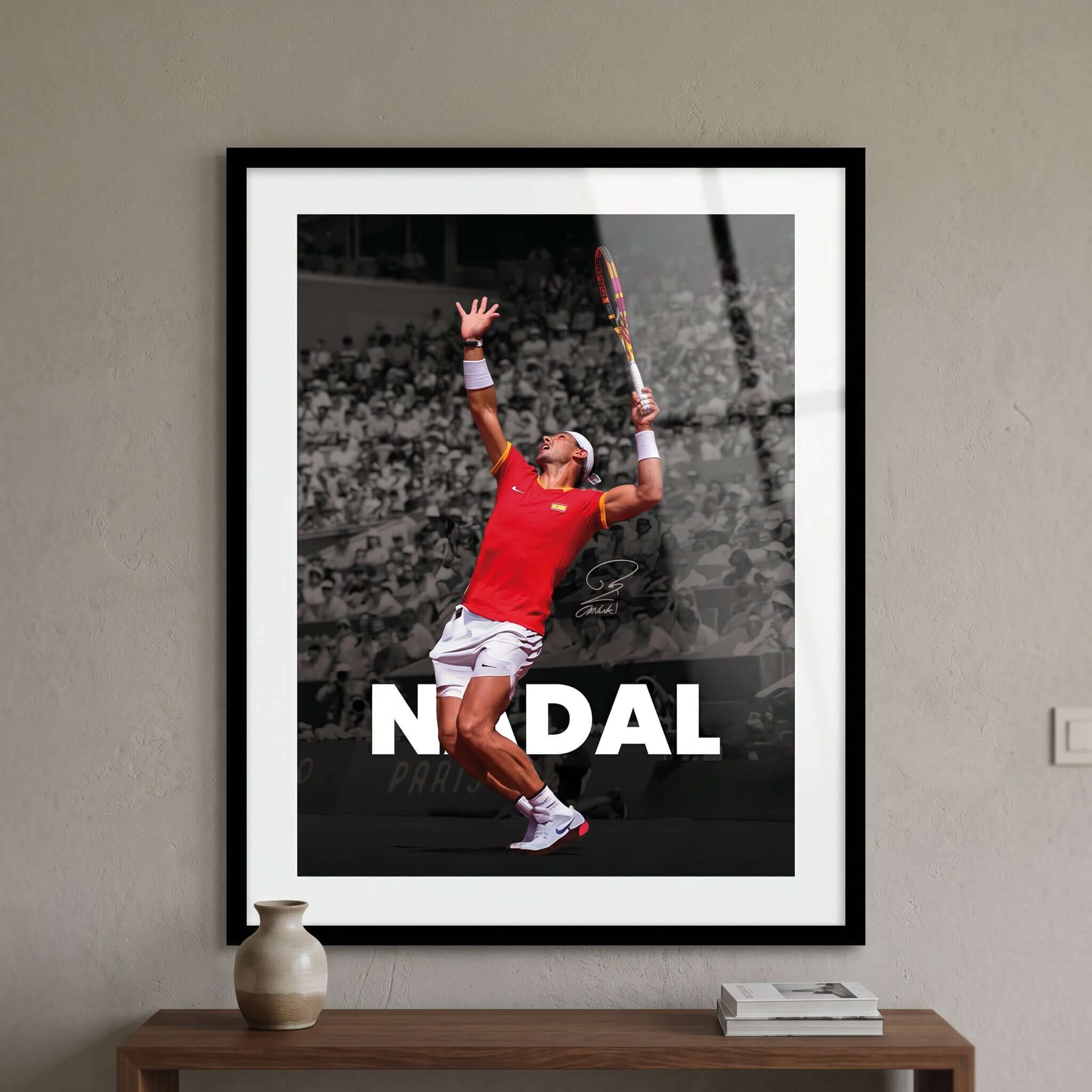 Cuadro Póster Rafael Nadal | Decoración de Tenis