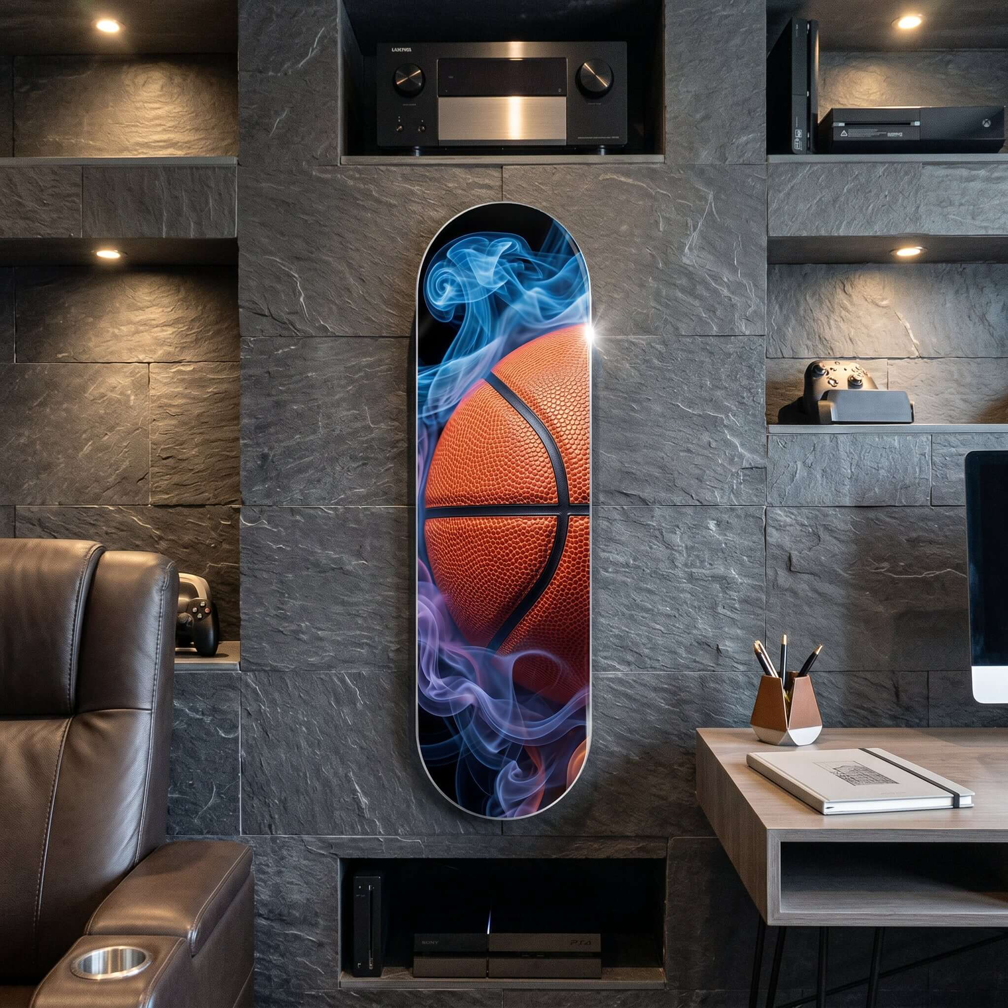 Cuadro Patineta de Baloncesto | Decoración Deportiva