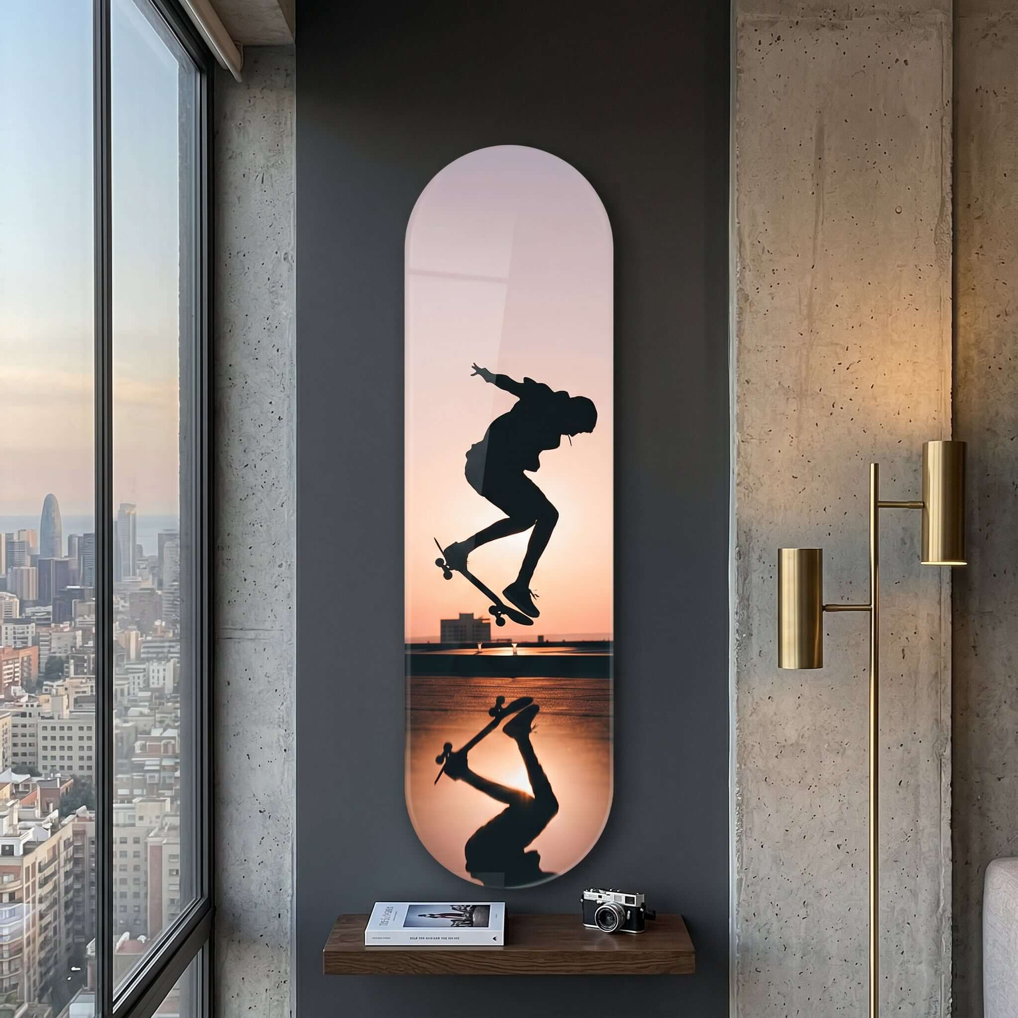 Cuadro Patineta con Skater | Decoración Urbana