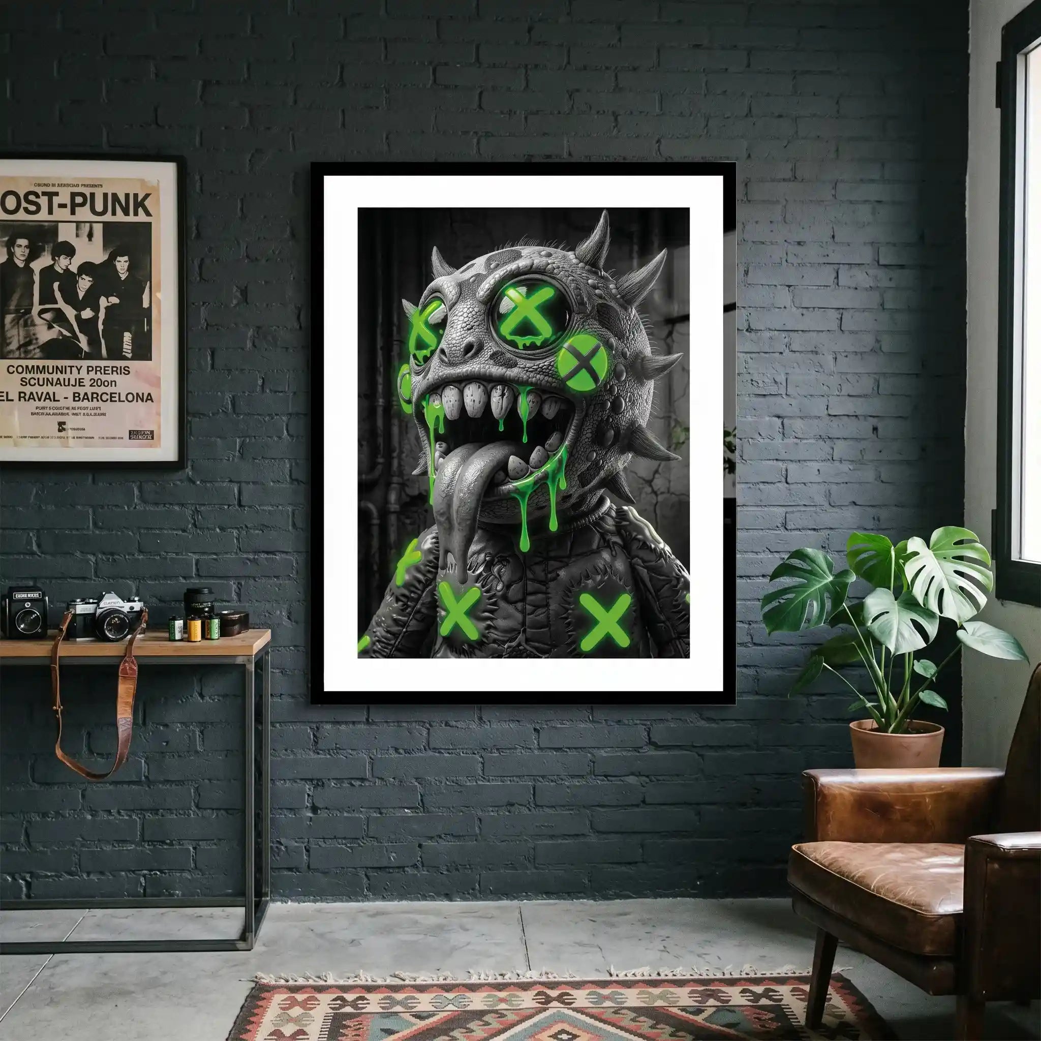 Cuadro Toxic Monster | Neon X | Cuadro Póster Monstruo Urbano