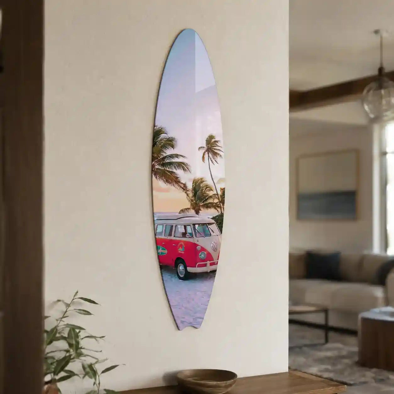 Cuadro Vertical Tabla Surf | Van Tropical