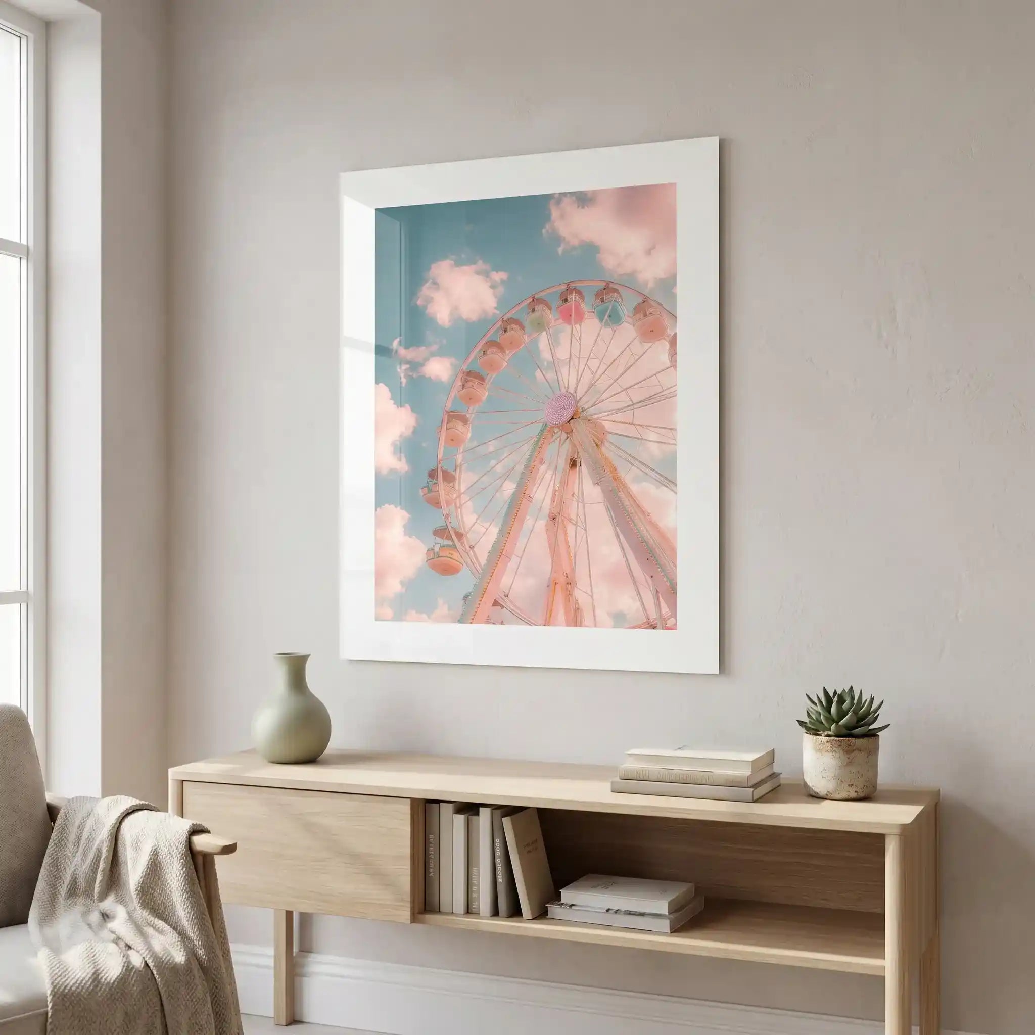 Cuadro Póster Noria Pastel | Ferris Dream