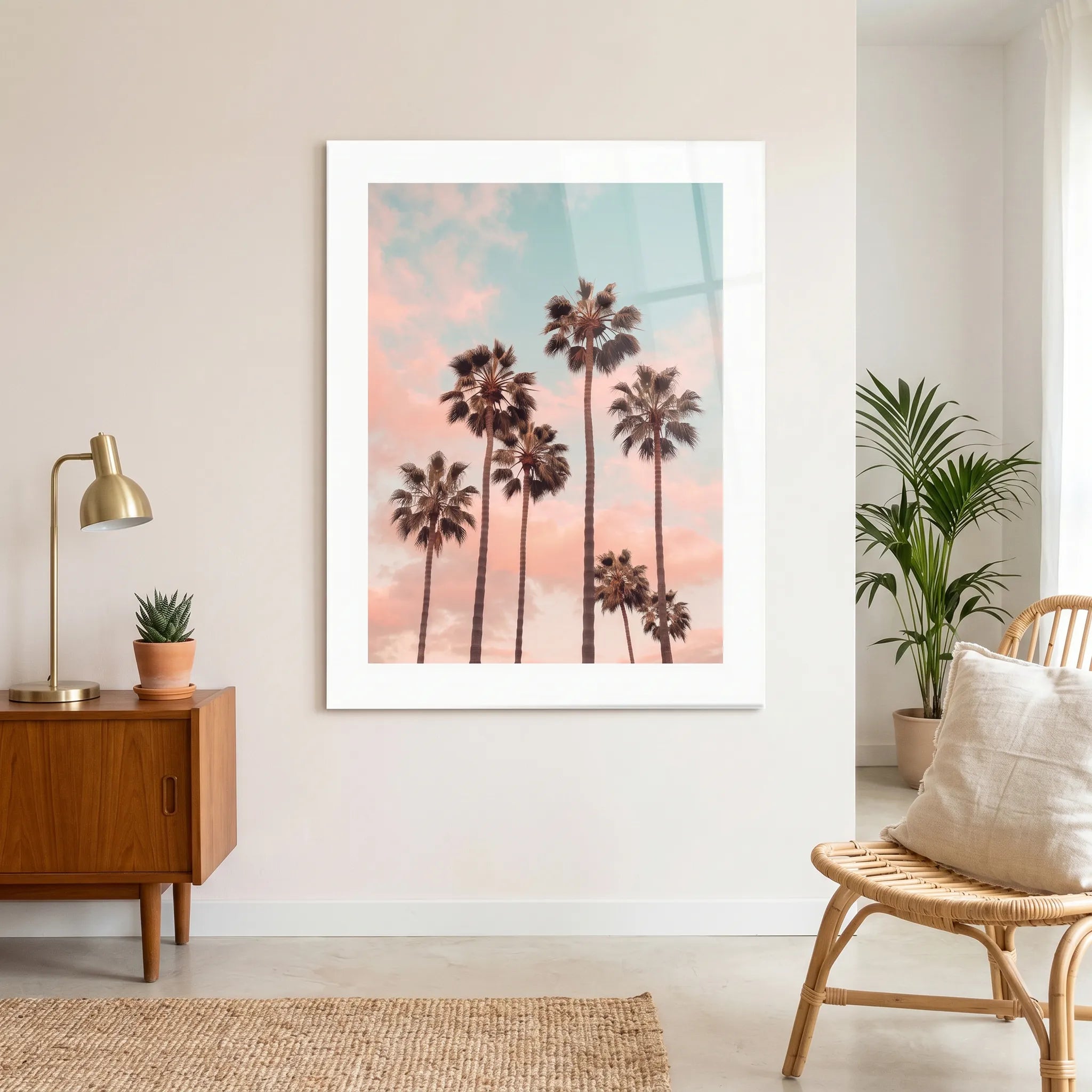 Cuadro Póster Palmeras al Atardecer | California Sunset