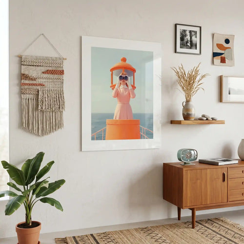 Cuadro Coastal Lookout | Orange Horizon