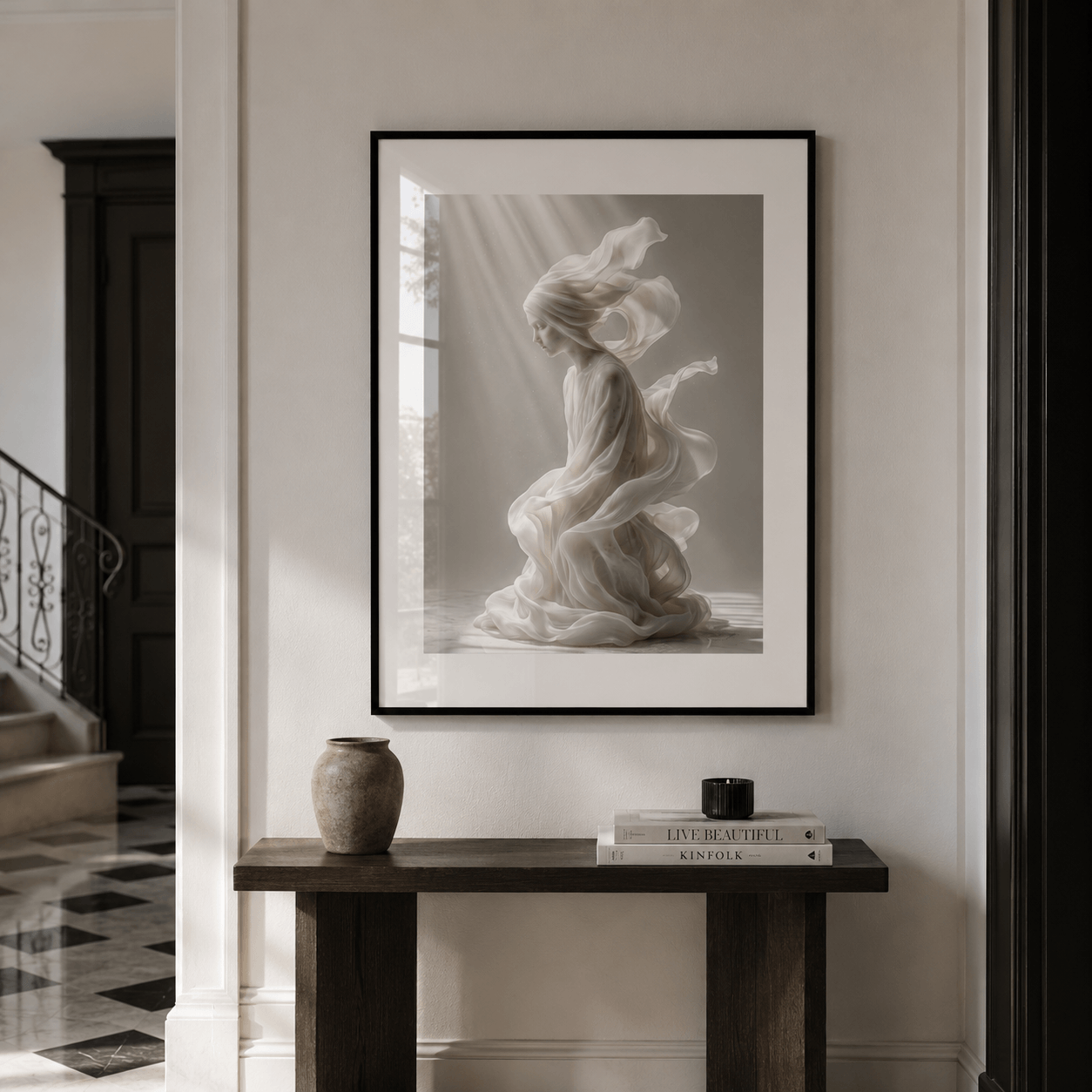 Cuadro Póster Estatua Blanca | Decoración Elegante