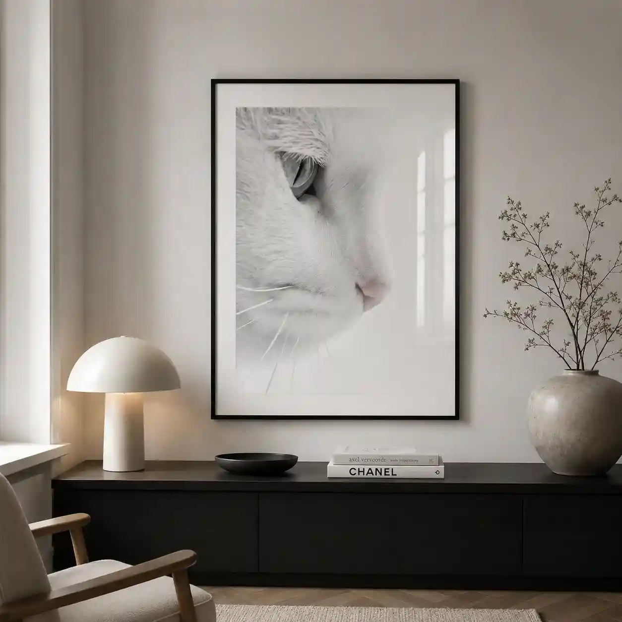 Cuadro Mirada Felina | Pureza Minimalista