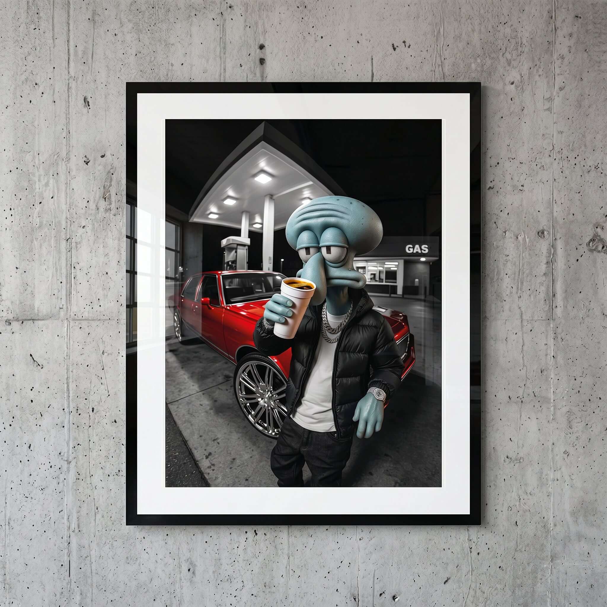 Cuadro Póster Calamardo Urbano | Decoración Moderna
