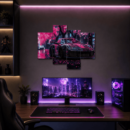 Cuadro de Metacrilato Porsche 911 GT2 | Decoración Neón