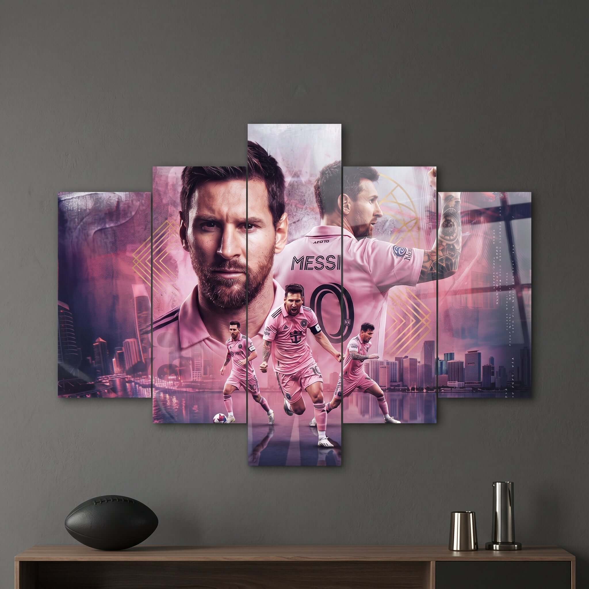 Cuadro de Metacrilato Lionel Messi | Decoración de Fútbol