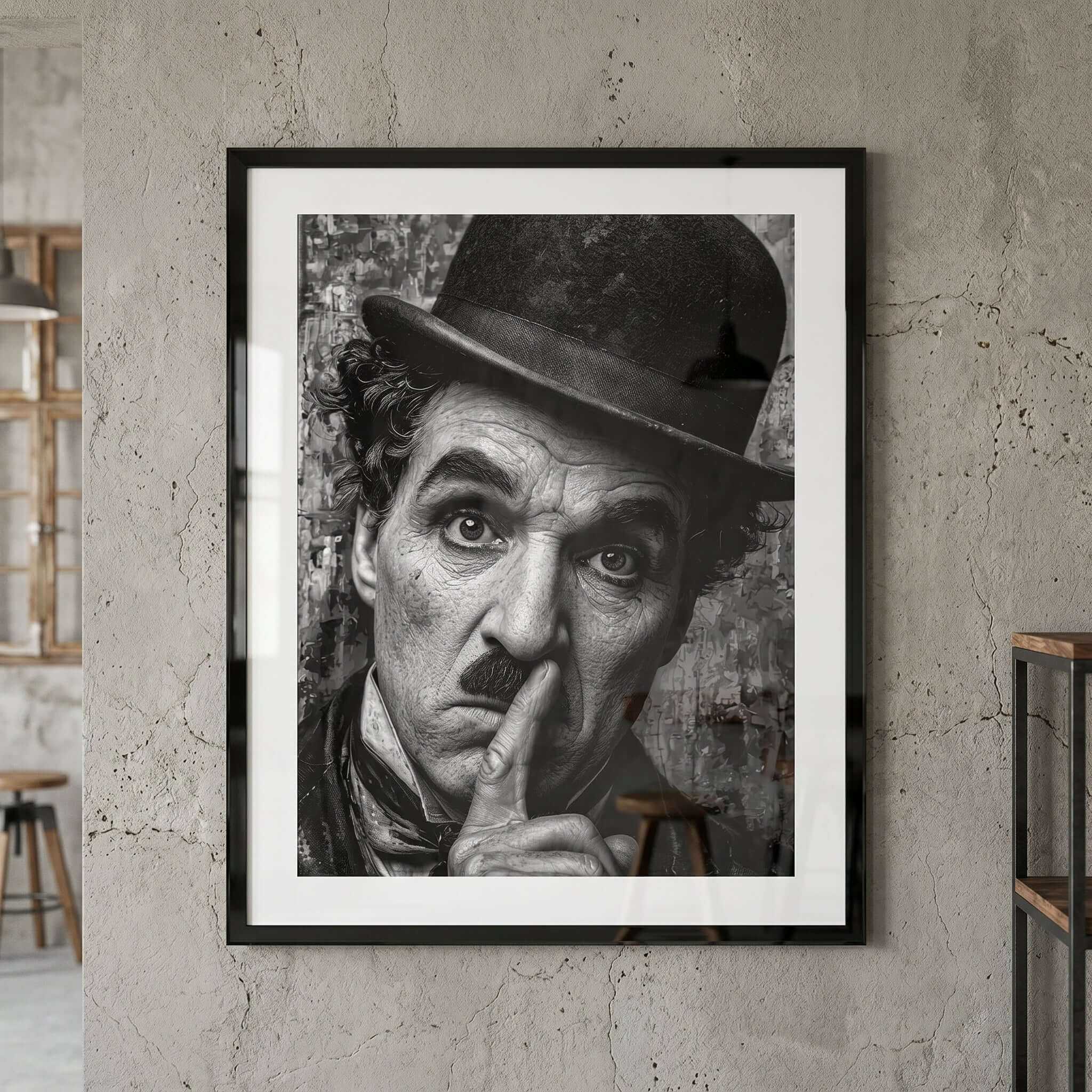 Cuadro Póster Charlie Chaplin | Decoración de Cine Clásico